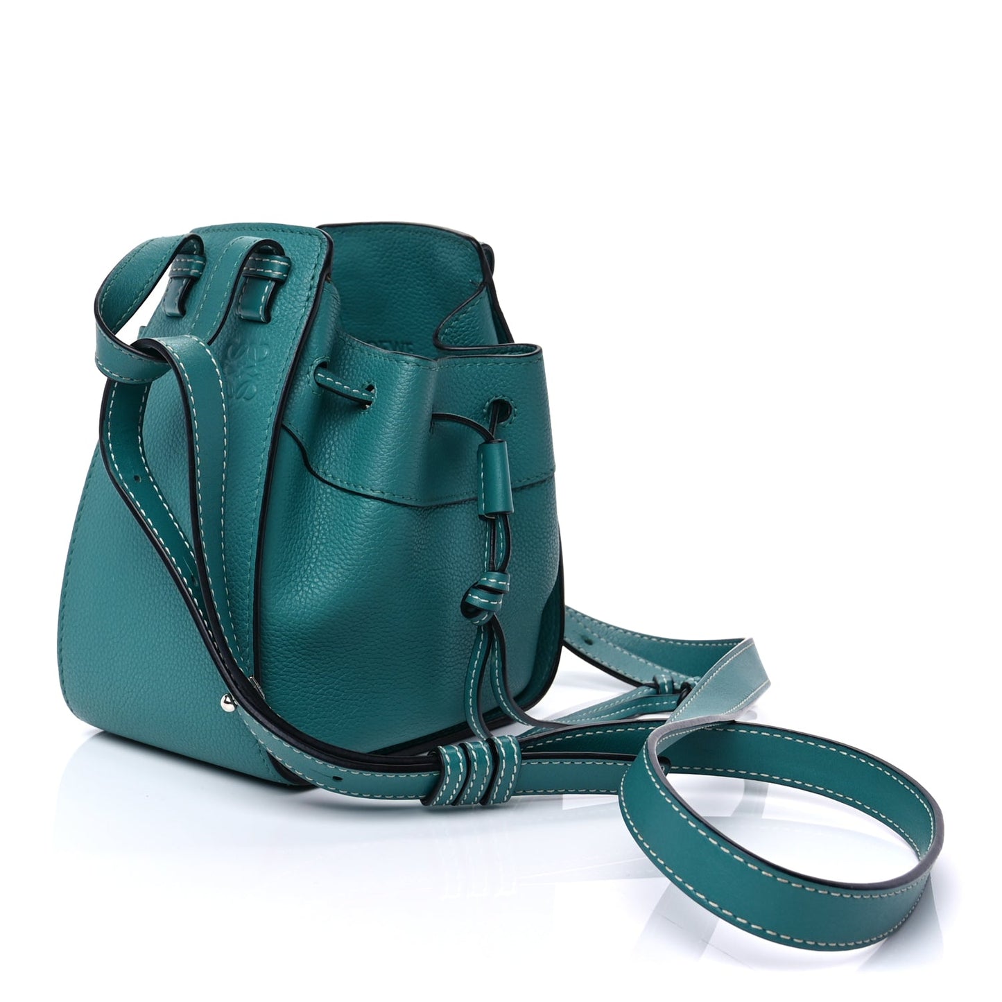 Loewe Calfskin Mini Hammock Shoulder Bag  Green