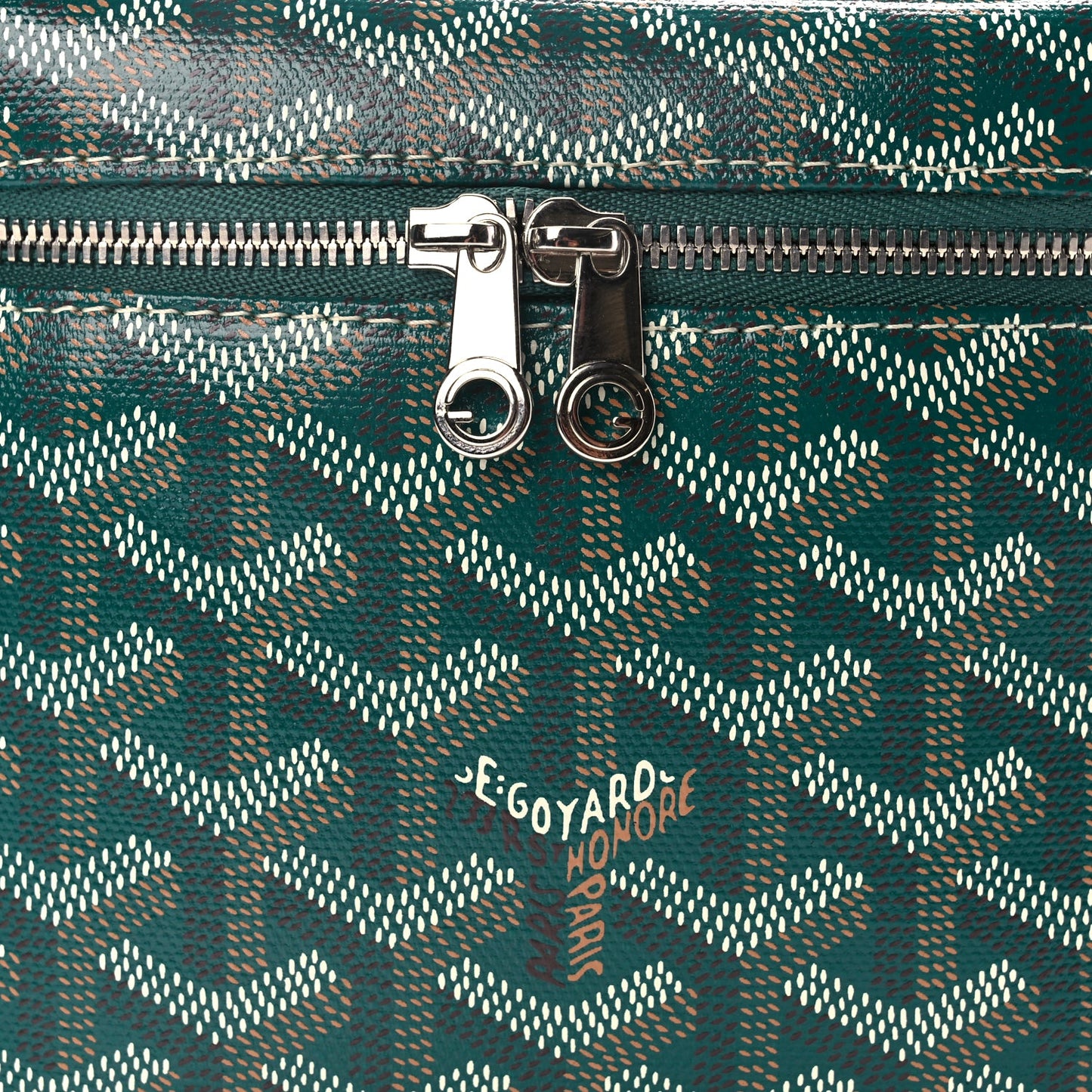 Goyard Goyardine Muse Vanity Case Green