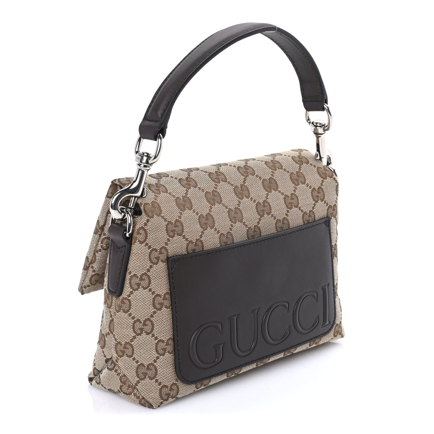 Gucci Monogram Web Small Crossbody Bag Beige Ebony