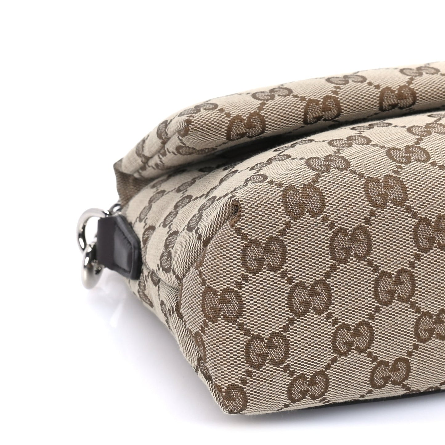 Gucci Monogram Web Small Crossbody Bag Beige Ebony