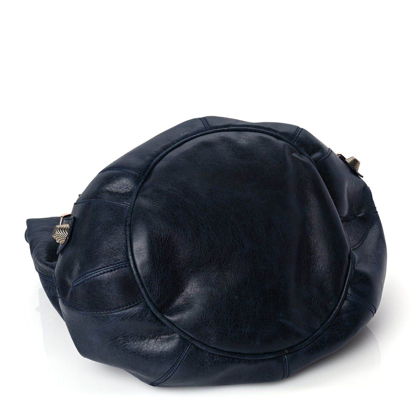 Balenciaga Agneau Giant 21 Rose Gold Hardware Pompon Marine