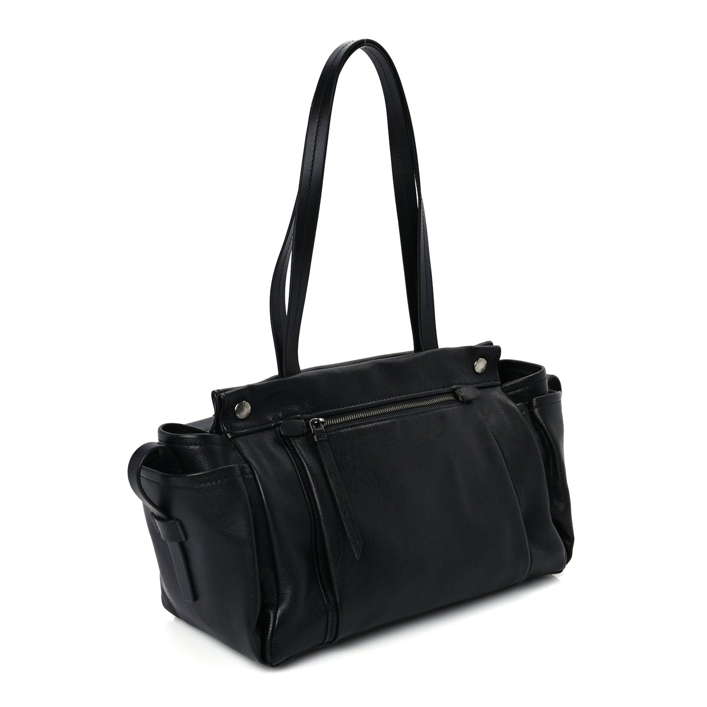 Prada Bufalo Large Route Tote Bag  Black