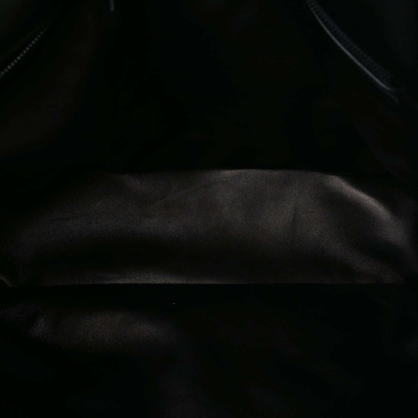 Saint Laurent Lambskin Wide Puffer Tote  Black