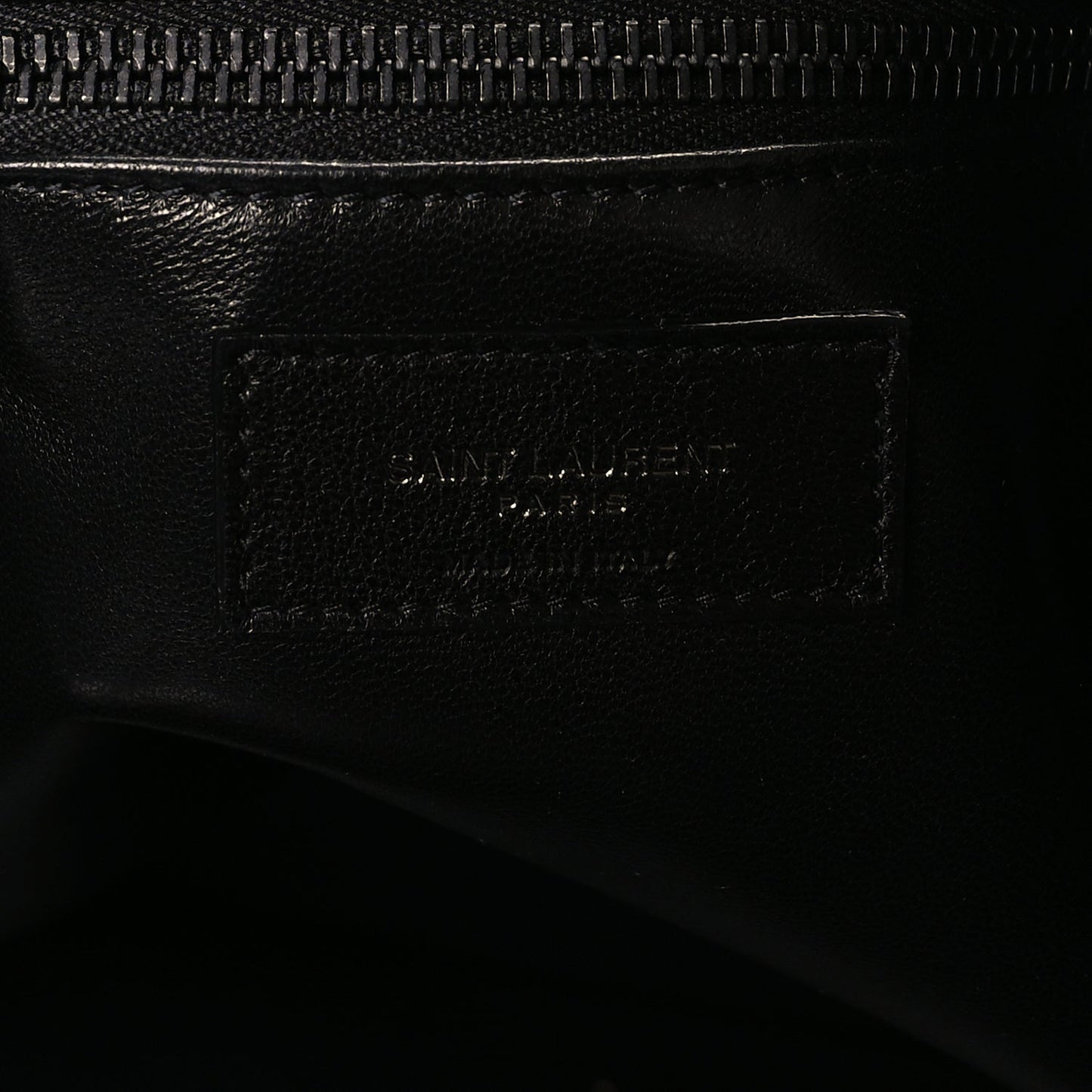 Saint Laurent Lambskin Wide Puffer Tote  Black