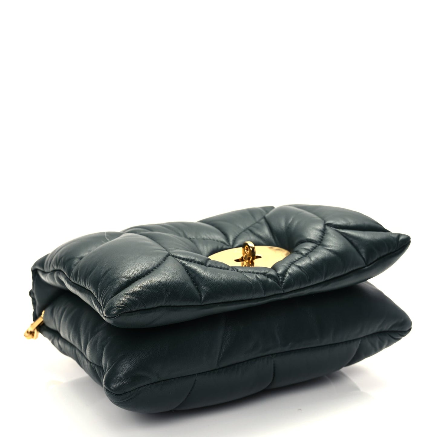 Mulberry Nappa Pillow Quilted Little Softie Bag Mulberry Green