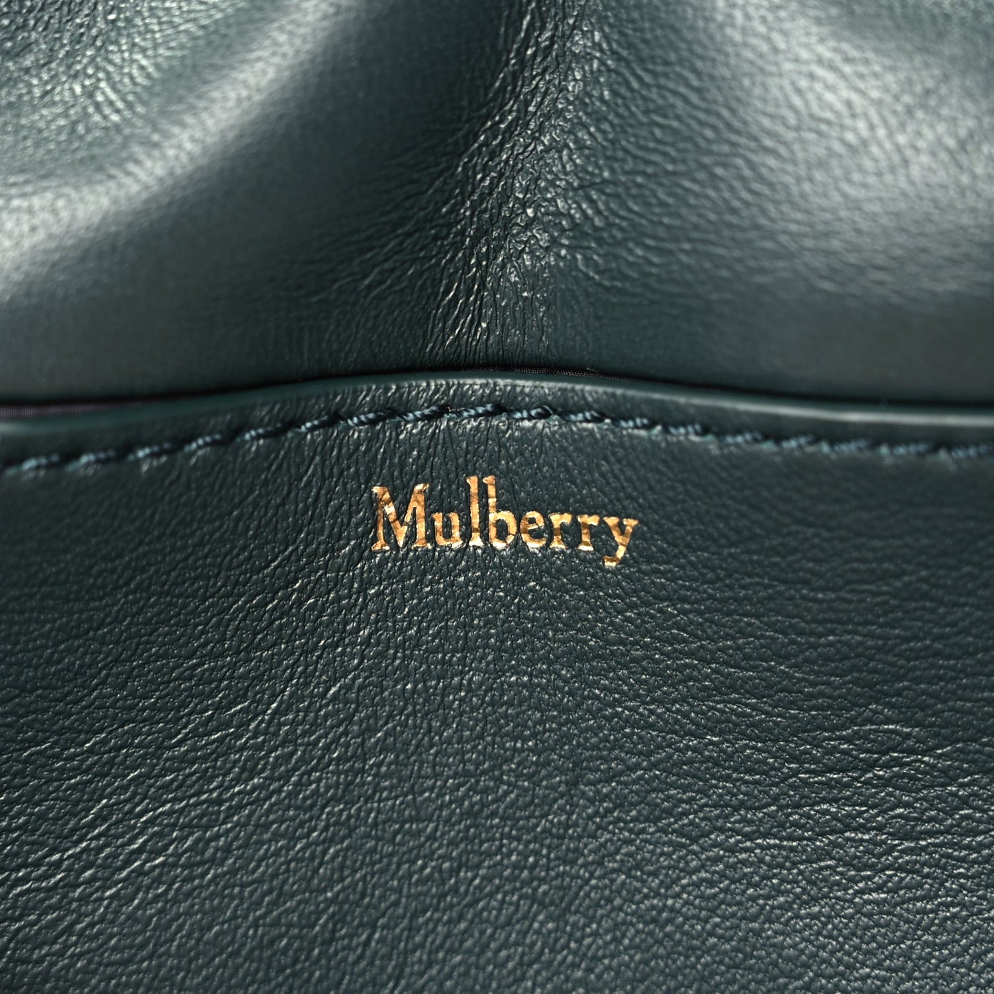 Mulberry Nappa Pillow Quilted Little Softie Bag Mulberry Green