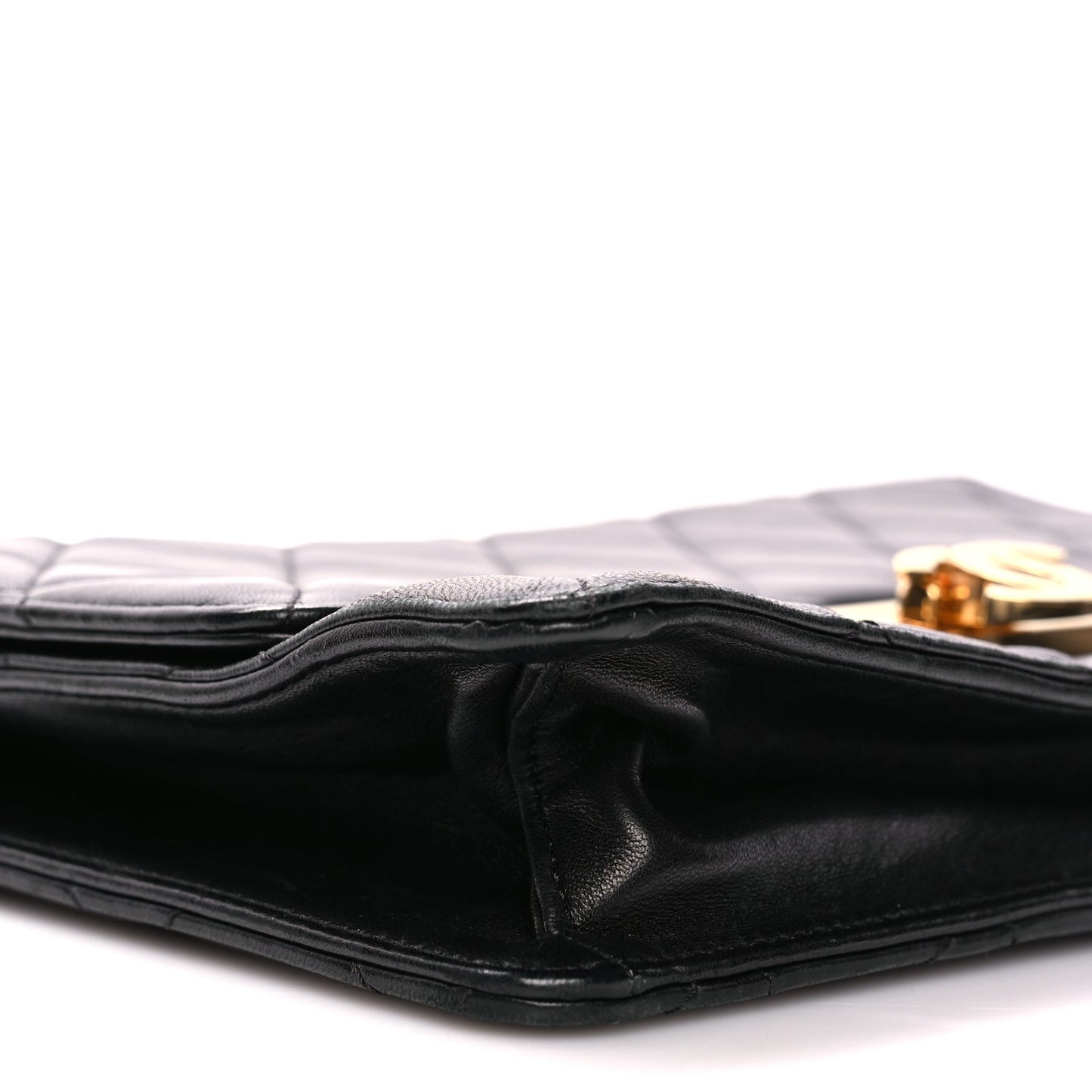 Chanel Lambskin Quilted Large Golden Class Flap Black