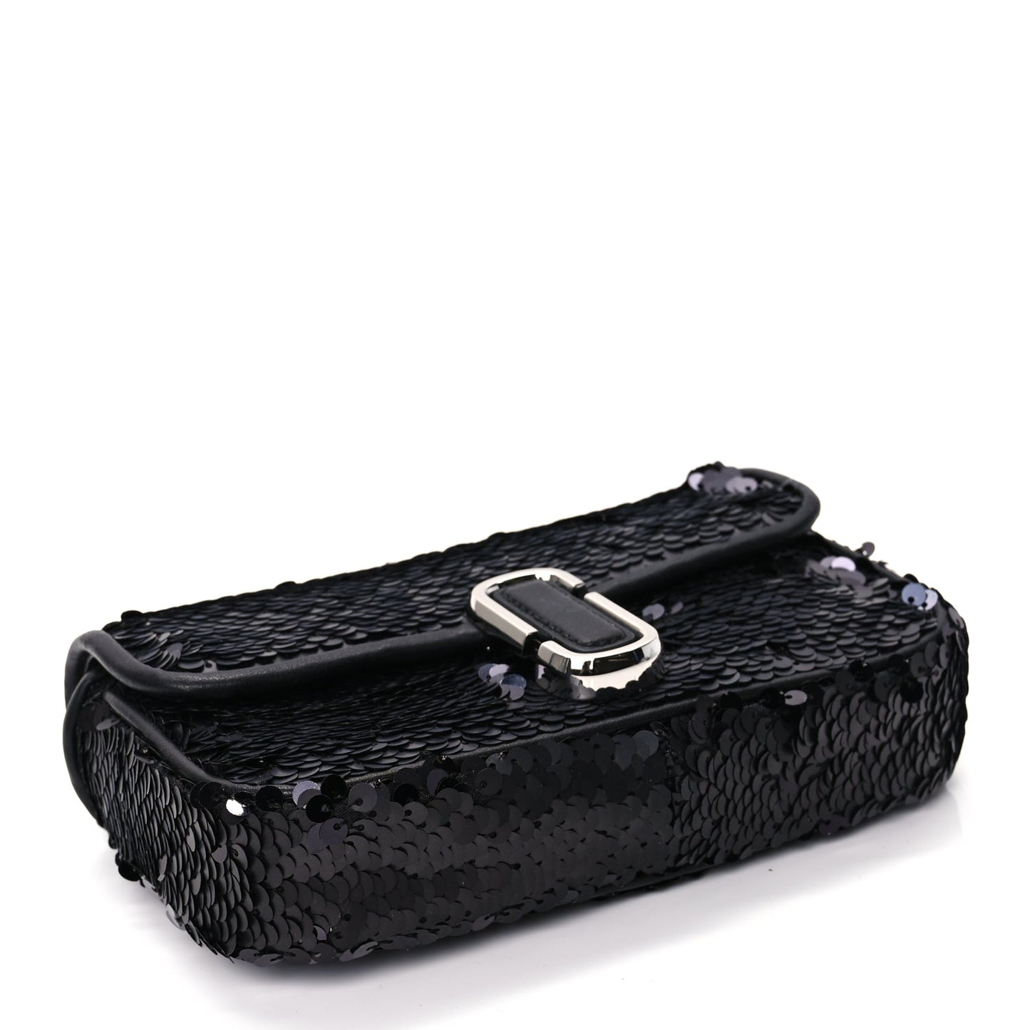 Marc Jacobs Sequin J Marc Mini Shoulder Bag Black