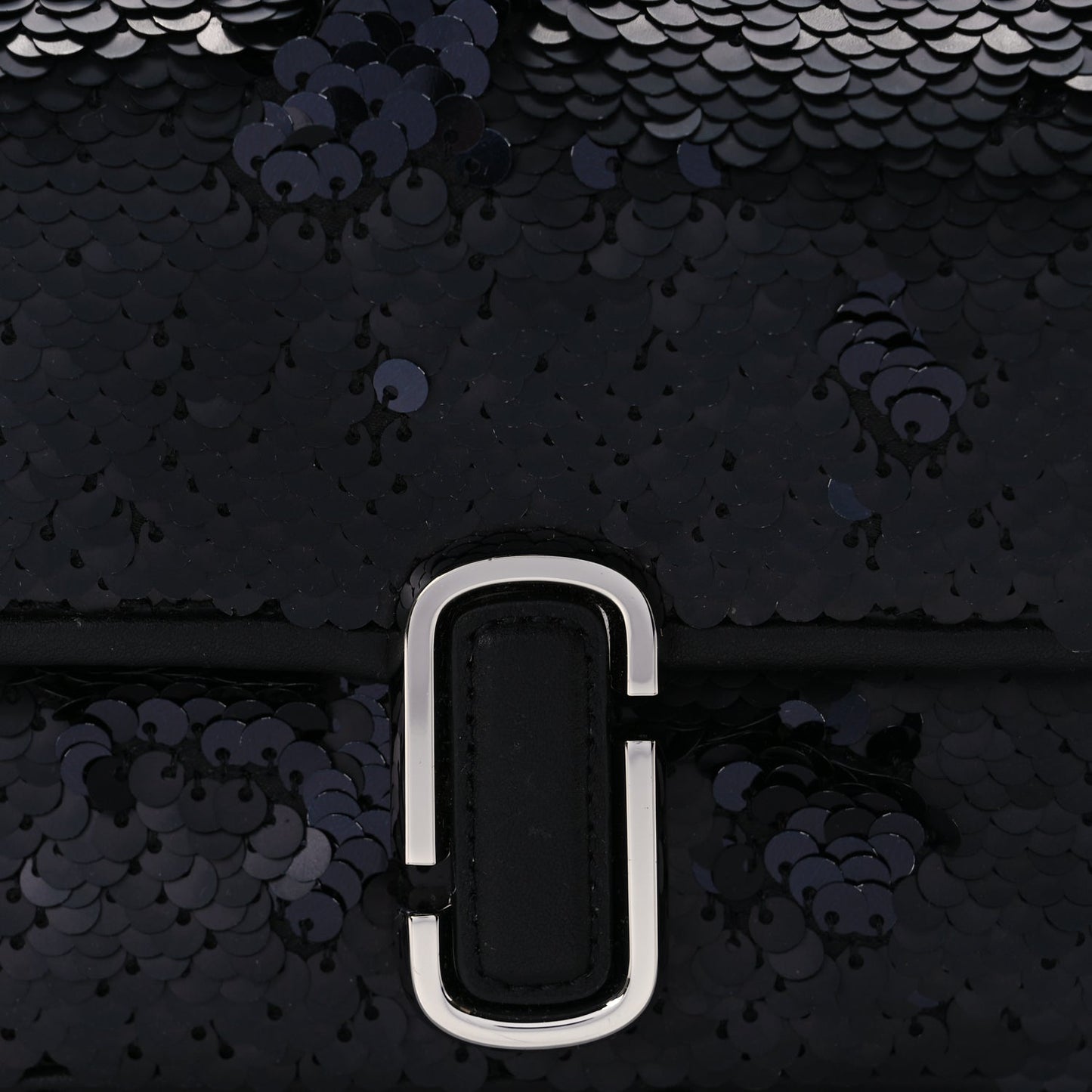 Marc Jacobs Sequin J Marc Mini Shoulder Bag Black