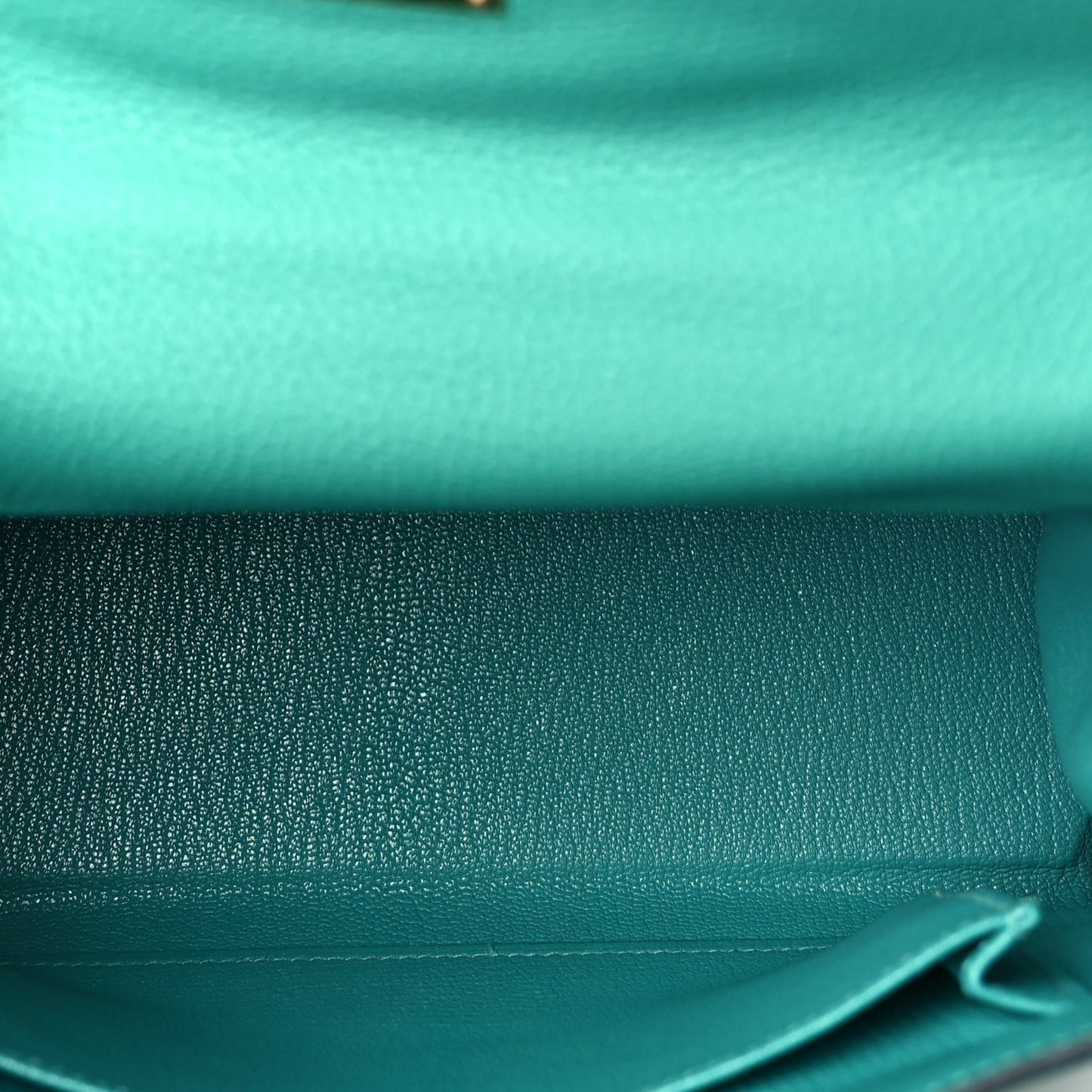 Hermes HERMES Togo Kelly Retourne 25 Vert Verone