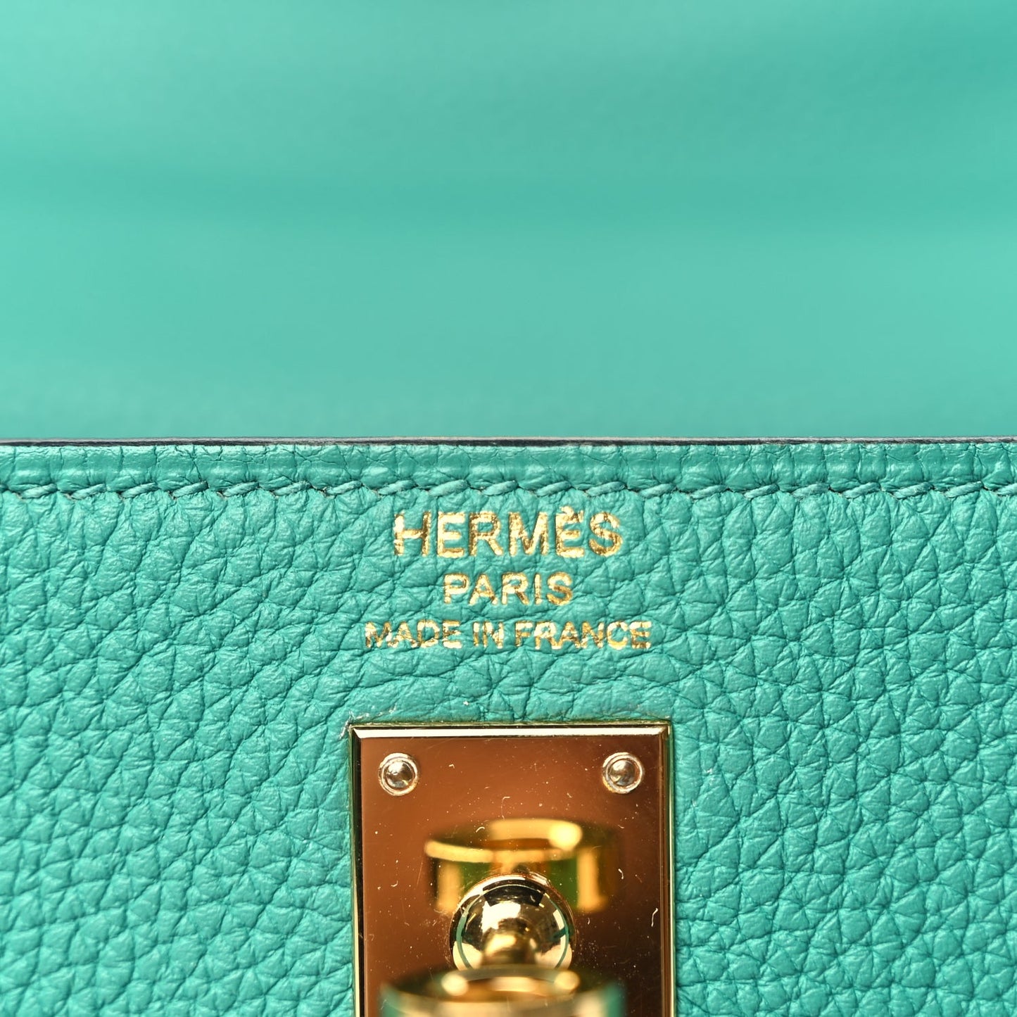 Hermes HERMES Togo Kelly Retourne 25 Vert Verone