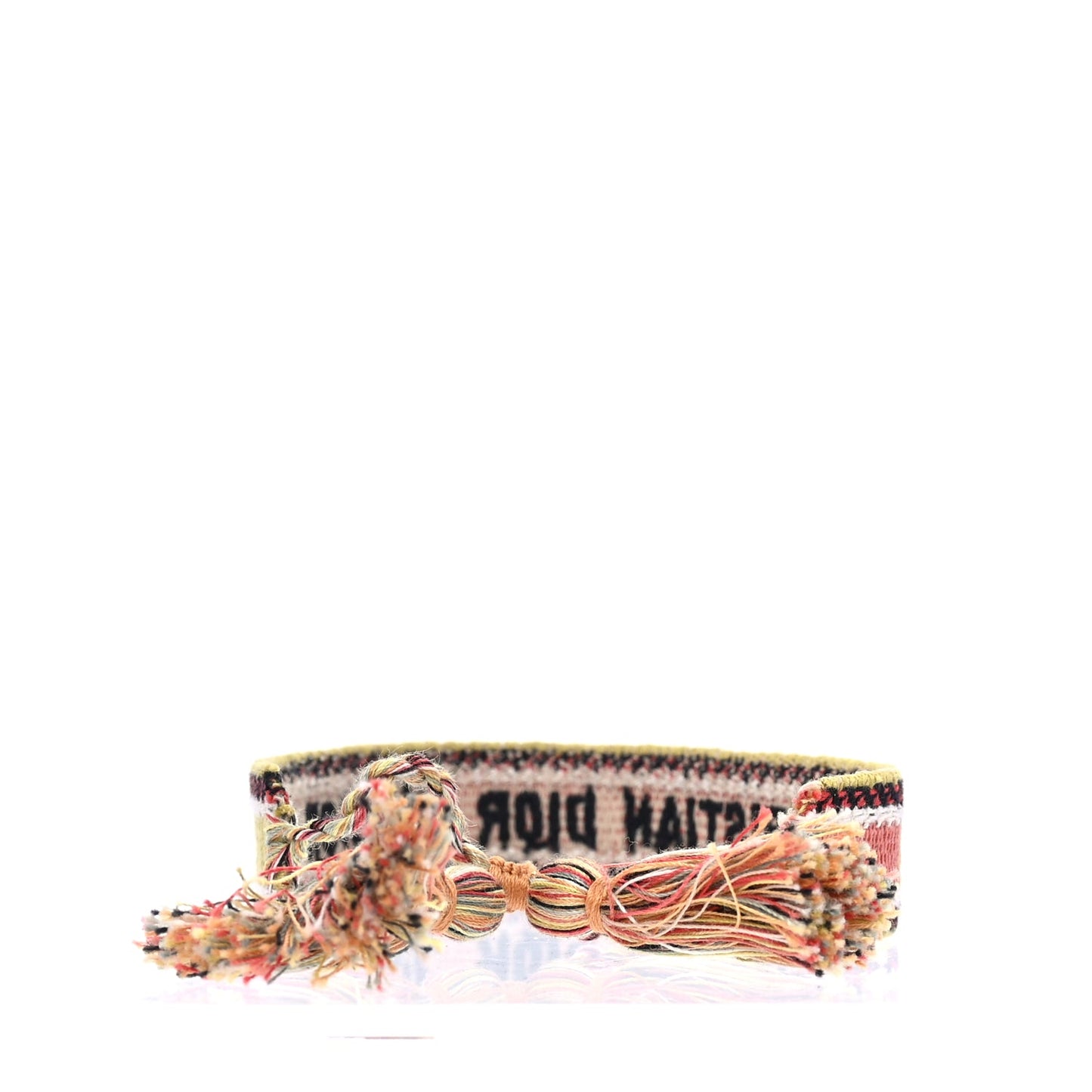Christian Dior Woven Cotton J'Adior Friendship Studded Bracelet Set Multicolor