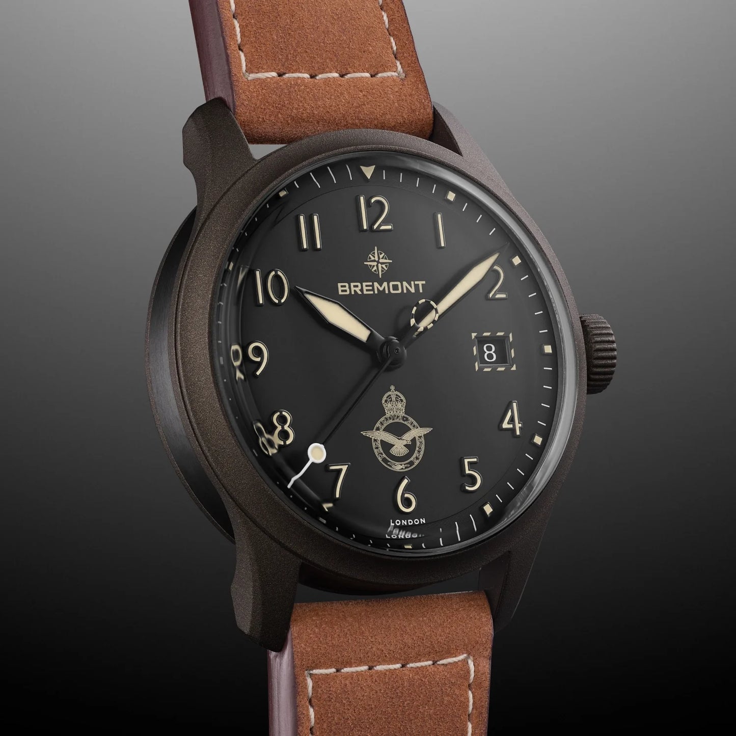 HMAF Altitude 39mm Date Leather Strap