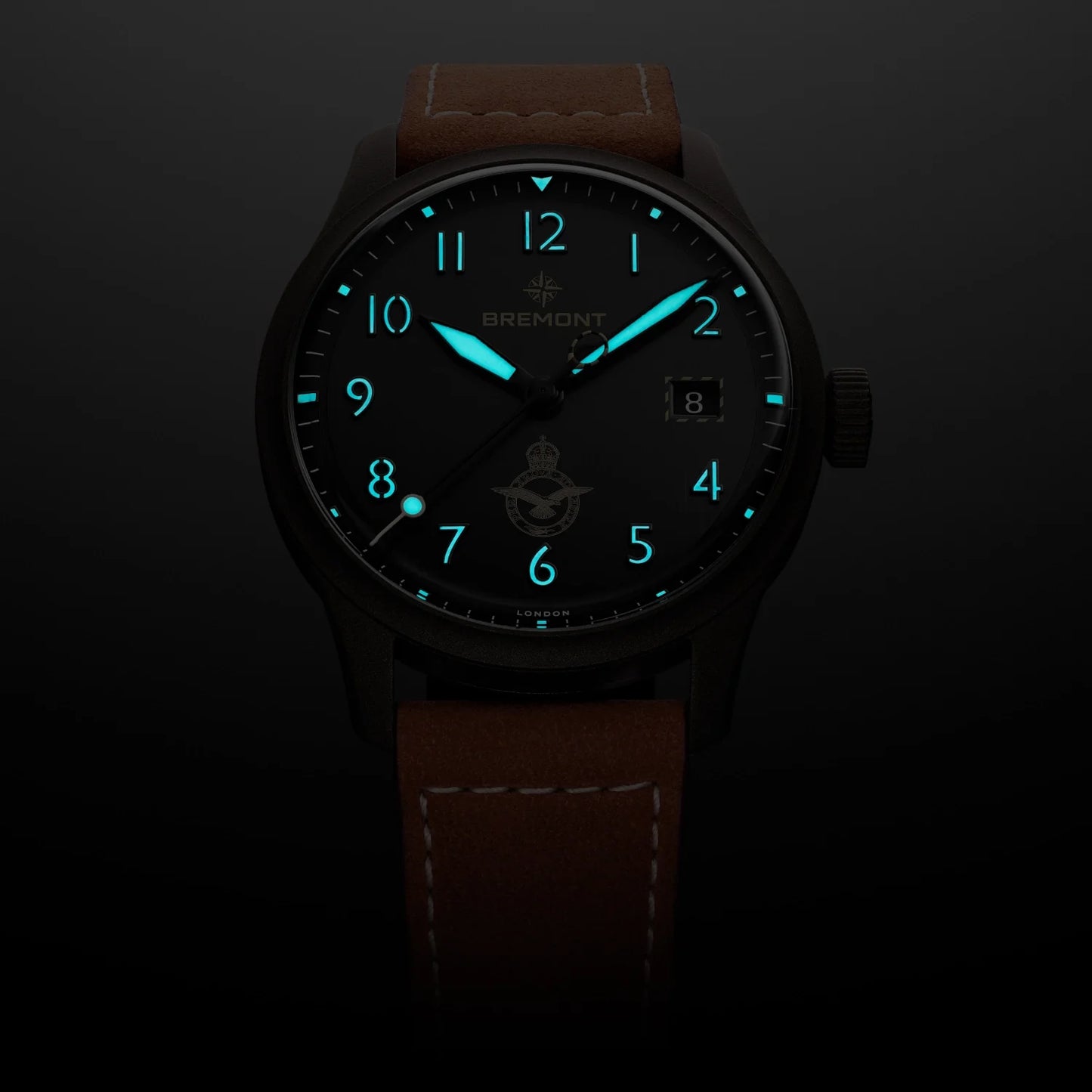 HMAF Altitude 39mm Date Leather Strap