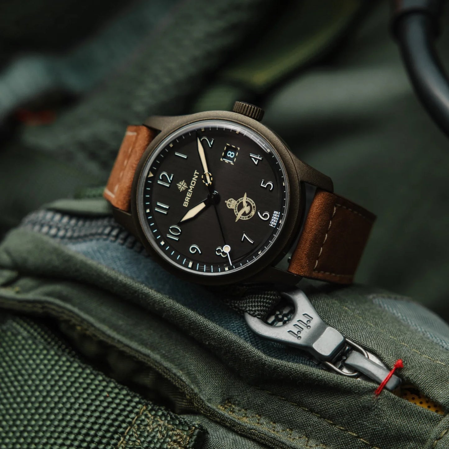 HMAF Altitude 39mm Date Leather Strap