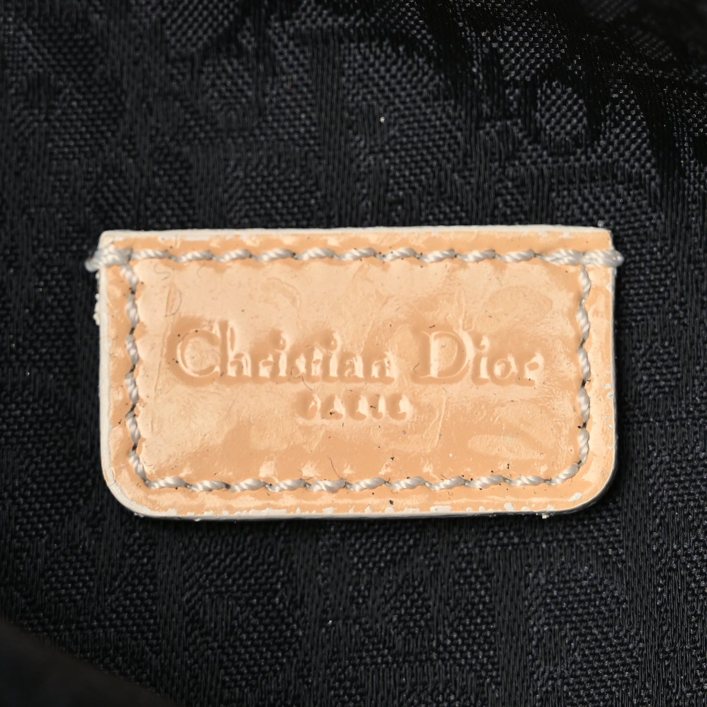 Christian Dior Canvas Camouflage Mini Saddle Pochette Blue