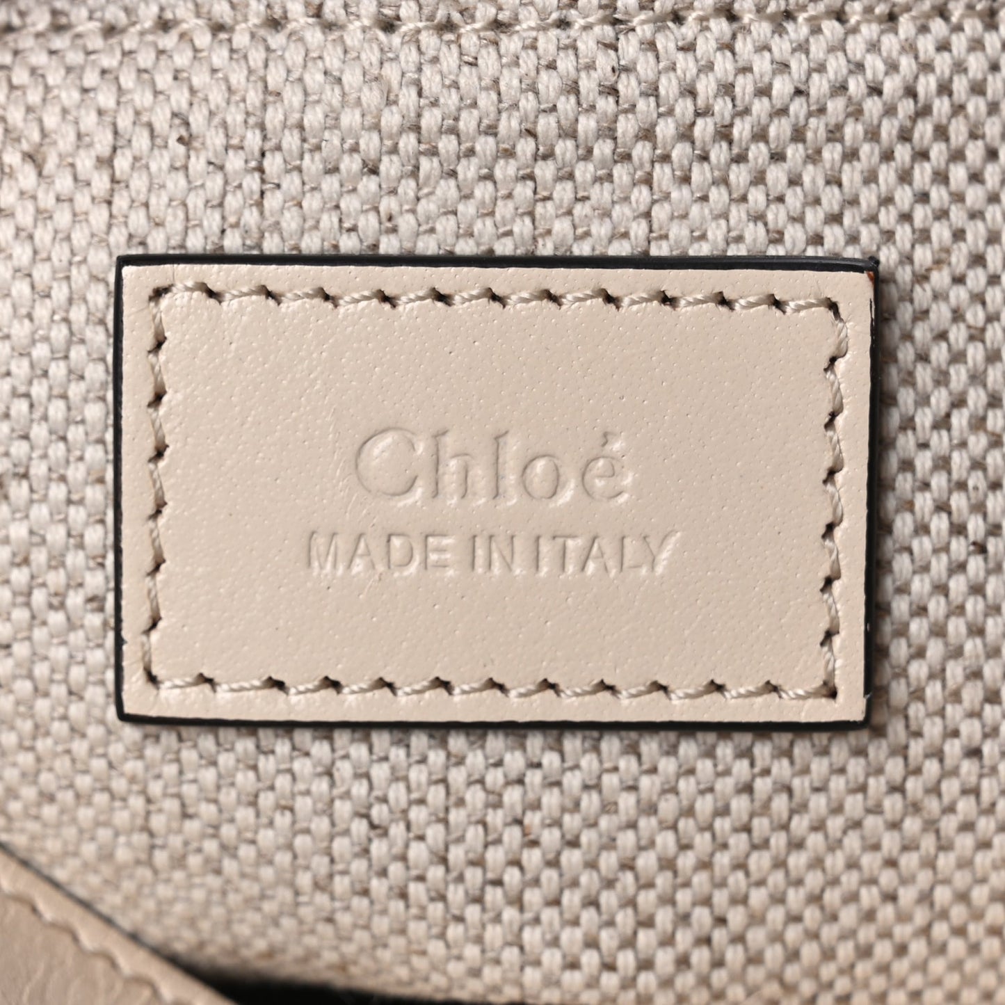 Chloe  Shiny Calfskin Medium Double Carry Camera Bag Sweet Beige