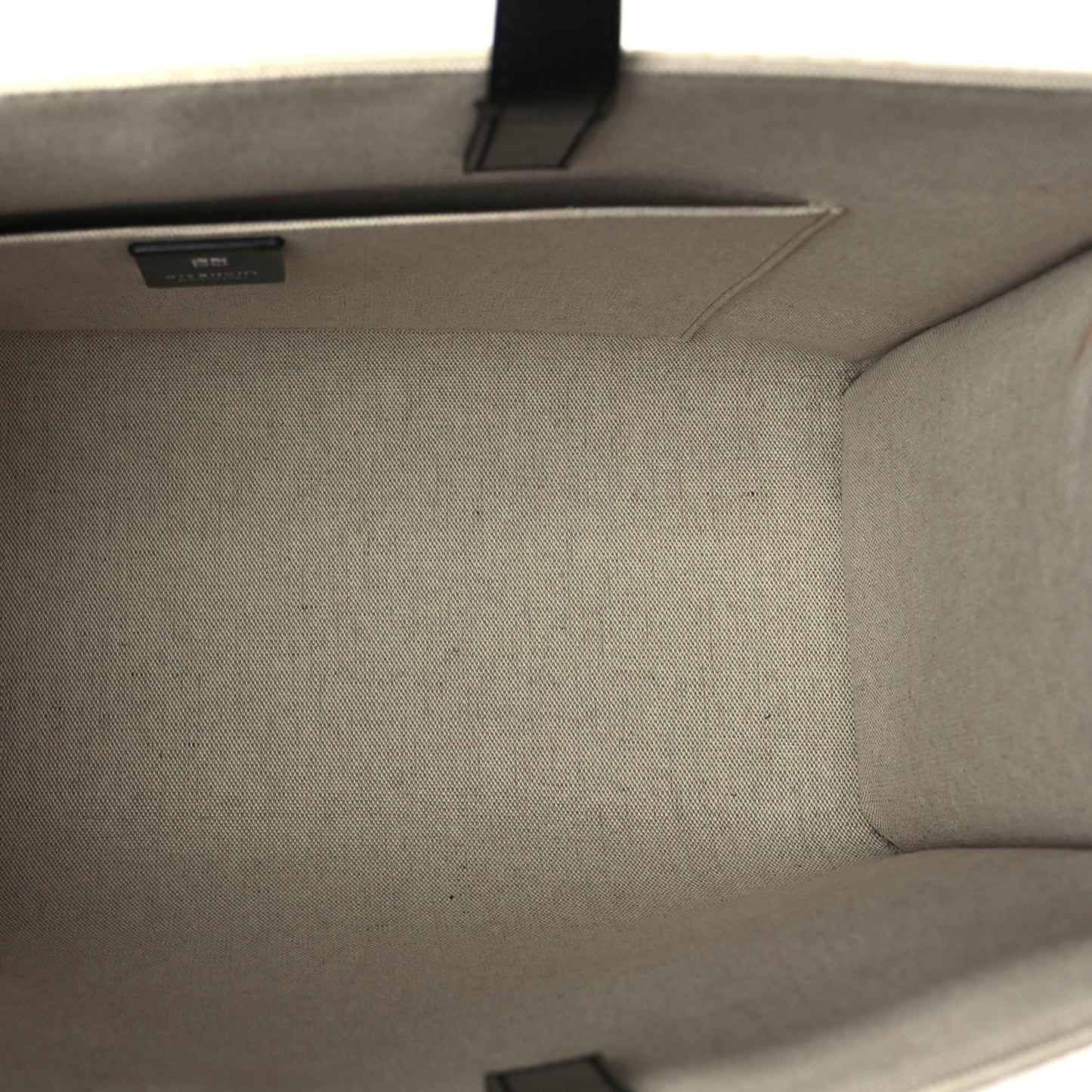 Givenchy Canvas Logo 4G Embossed Medium Tote Beige Black