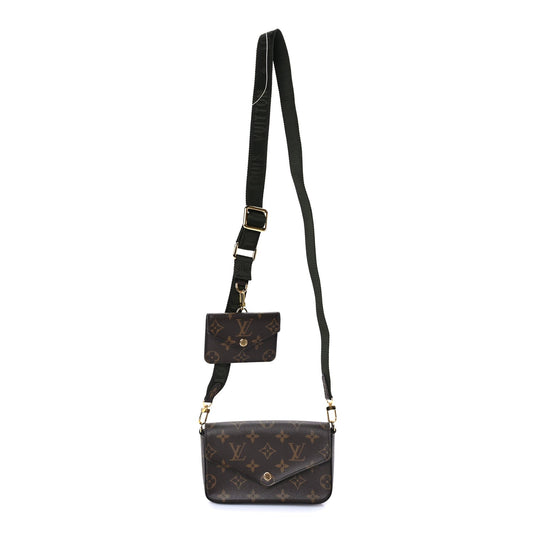 Louis Vuitton Monogram Felicie Strap & Go  Kaki