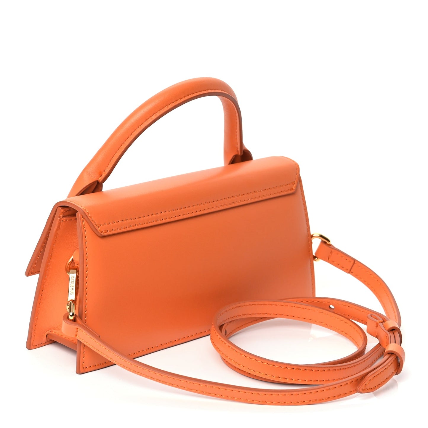 Jacquemus Smooth Calfskin Le Chiquito Long Orange