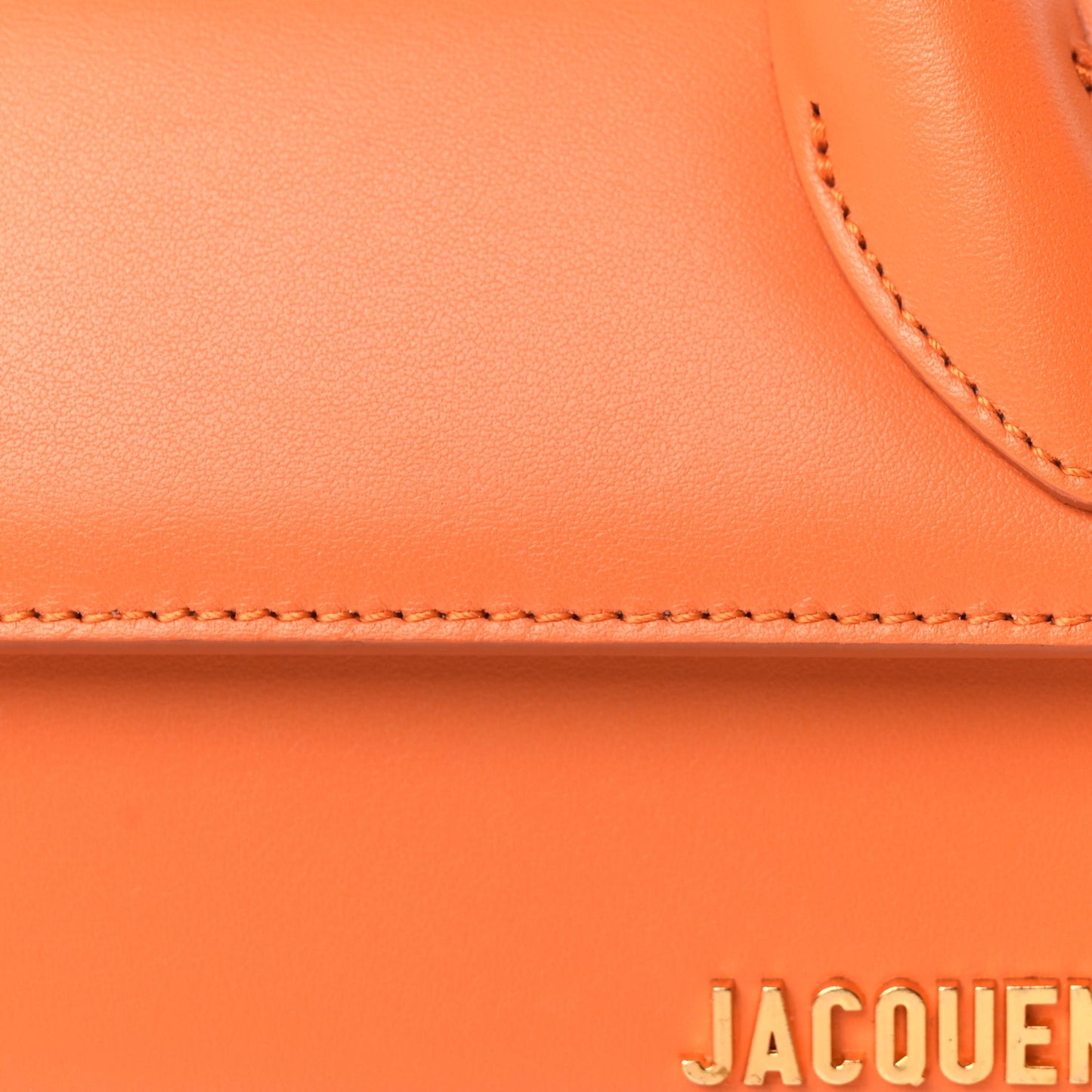 Jacquemus Smooth Calfskin Le Chiquito Long Orange