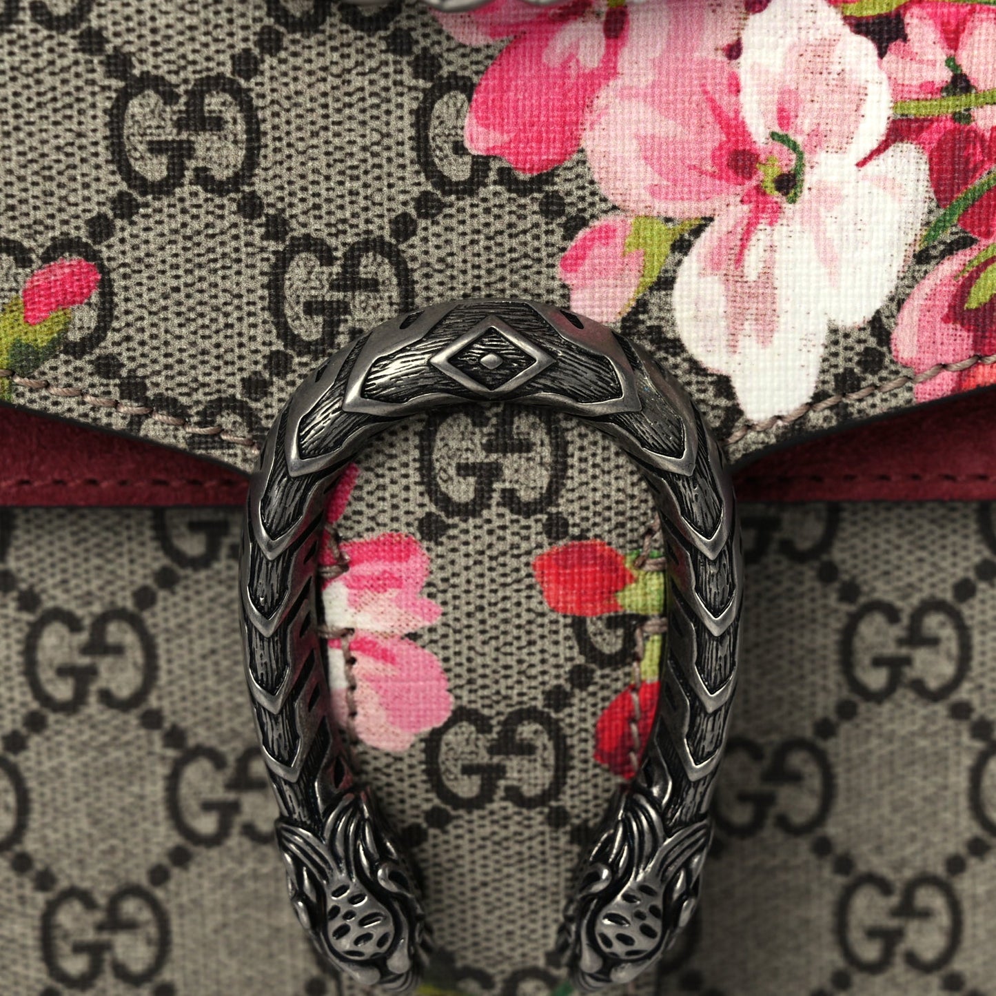 Gucci GG Supreme Monogram Blooms Mini Dionysus Shoulder Bag  Beige Multicolour Dry Rose