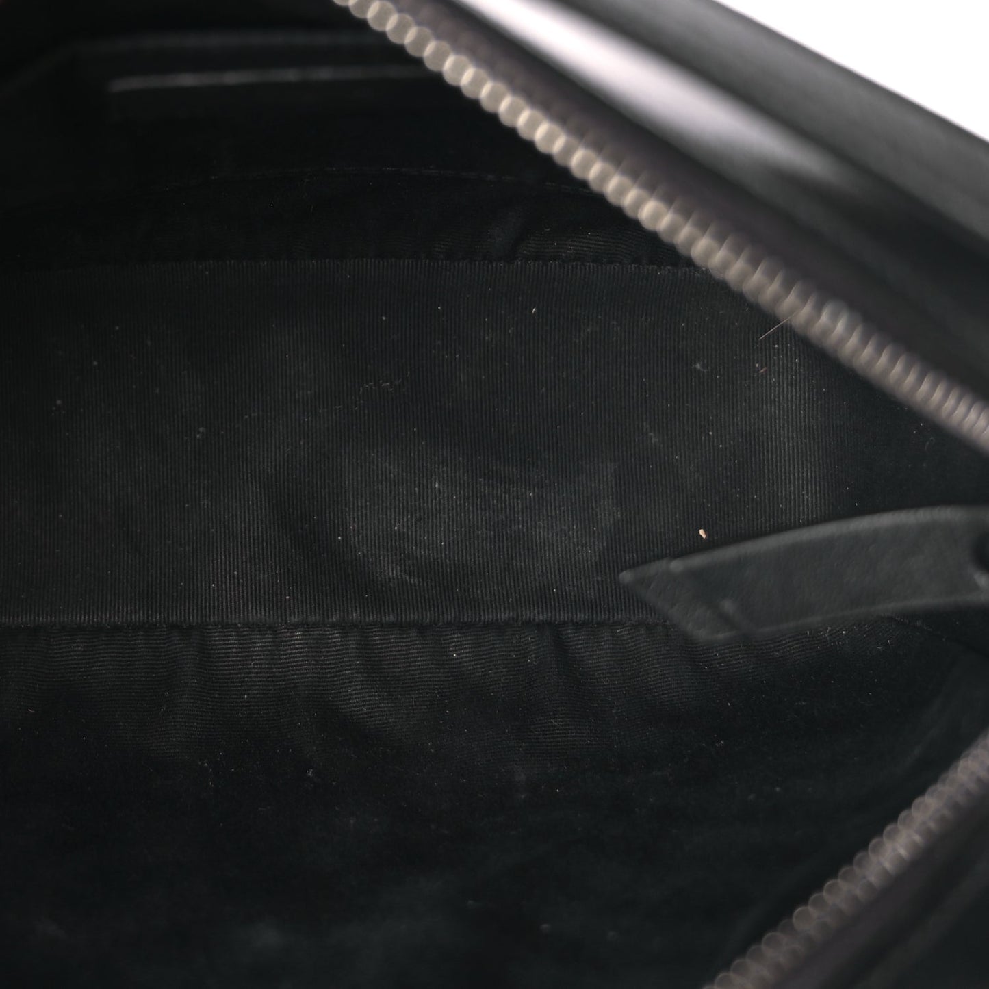 Saint Laurent Calfskin Matelasse Monogram Monochrome Lou Camera Bag Black