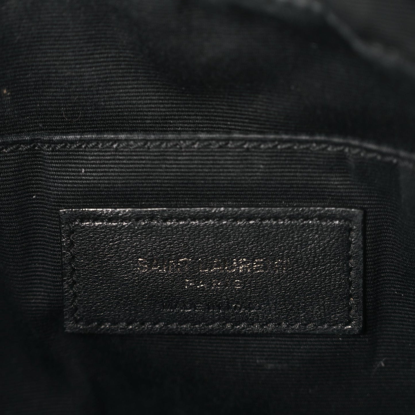 Saint Laurent Calfskin Matelasse Monogram Monochrome Lou Camera Bag Black