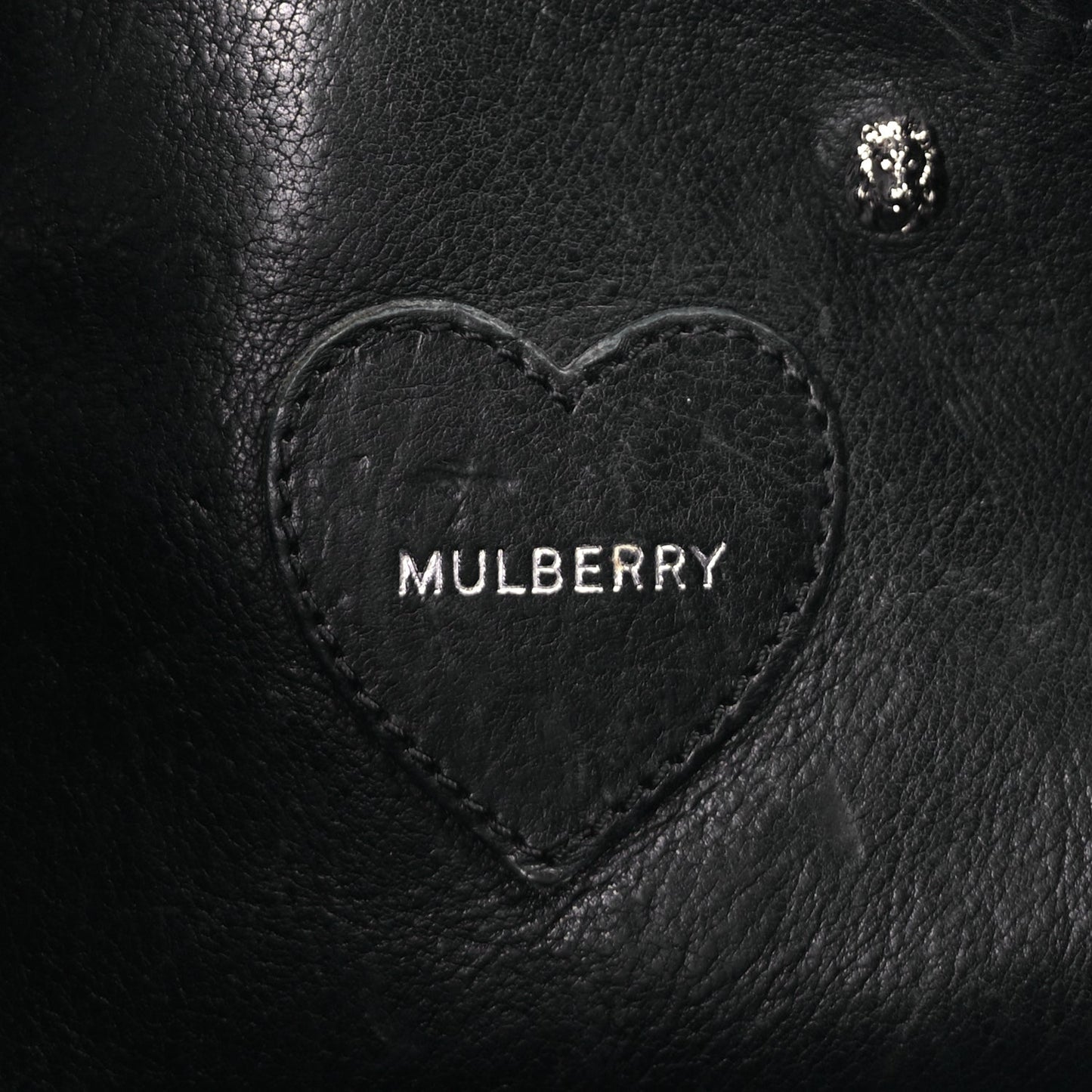 Mulberry Natural Leather Cara Delevingne Convertible Satchel  Black