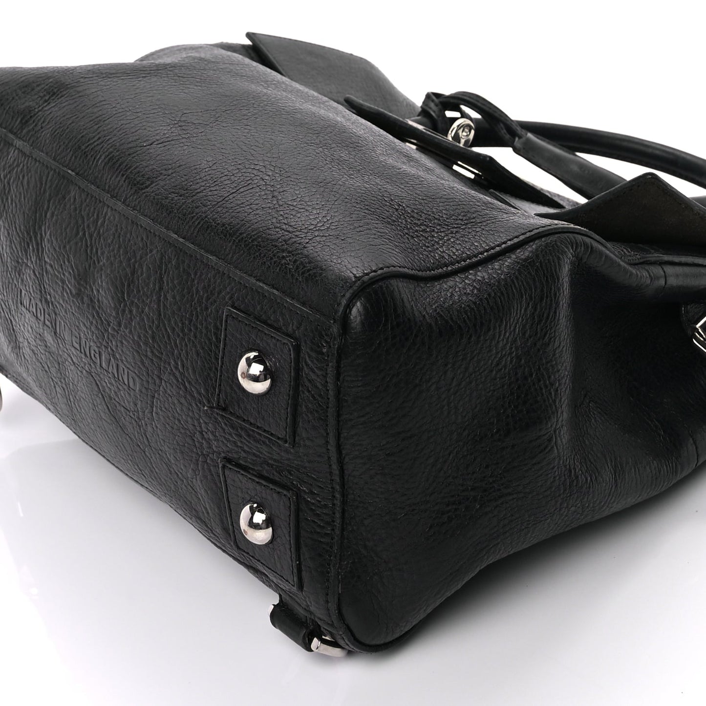 Mulberry Natural Leather Cara Delevingne Convertible Satchel  Black