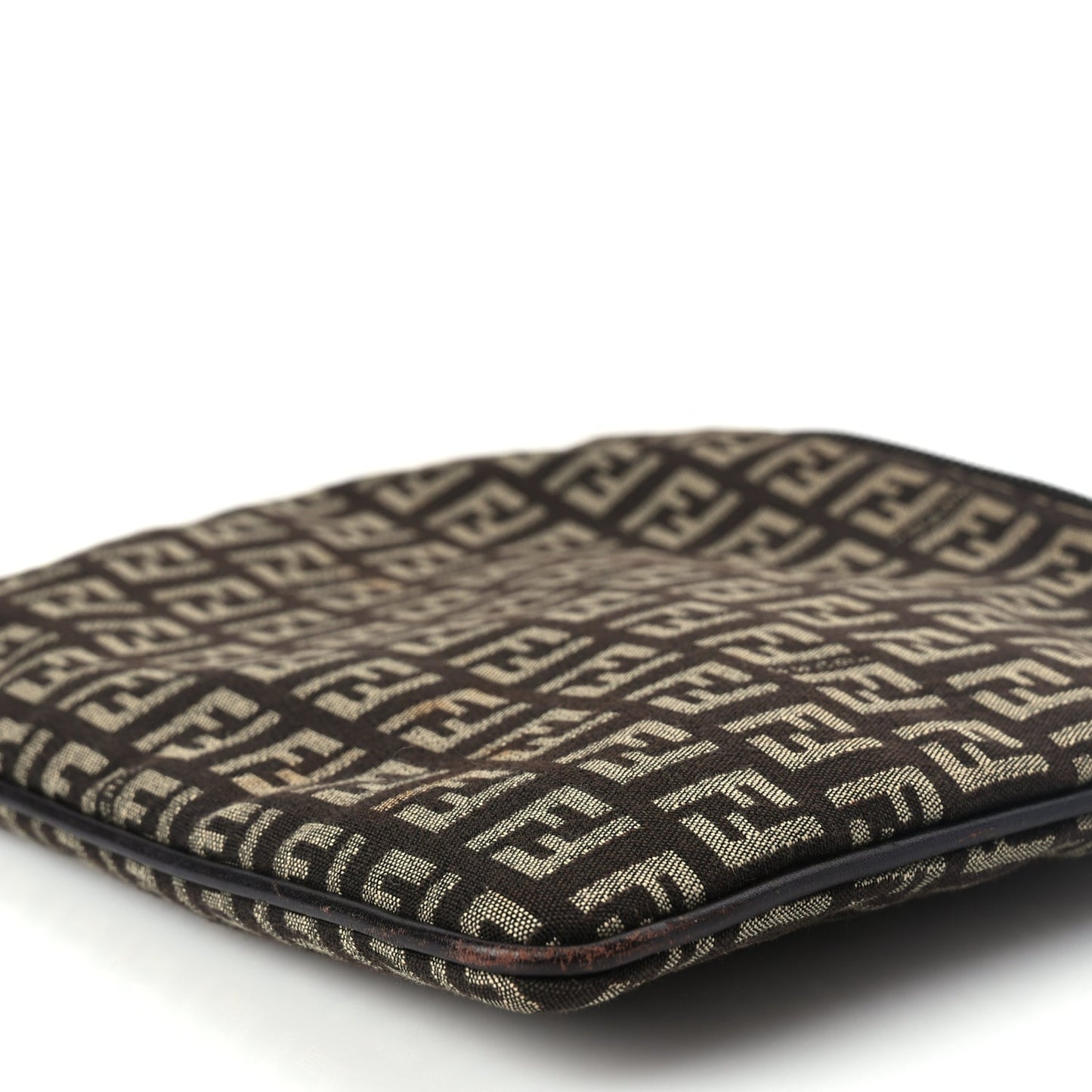 Fendi Zucchino Vitello Crossbody Brown