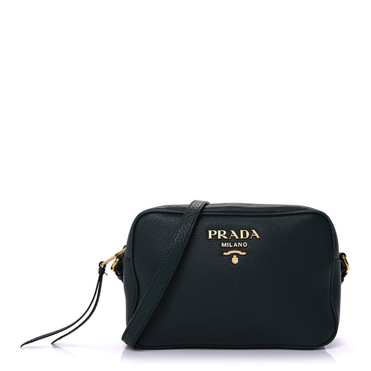 Prada Vitello Phenix Camera Bag Smeraldo
