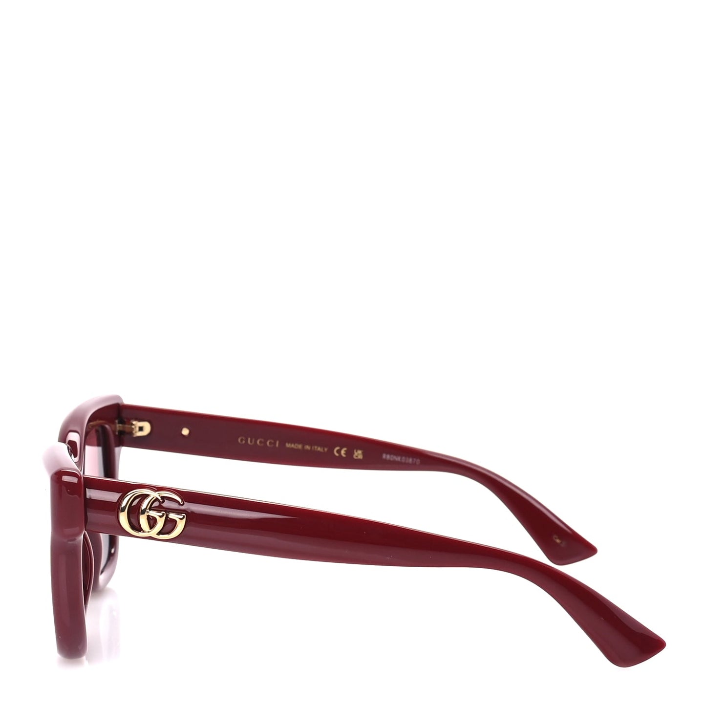 Gucci Acetate Round Sunglasses GG1828S  Burgundy
