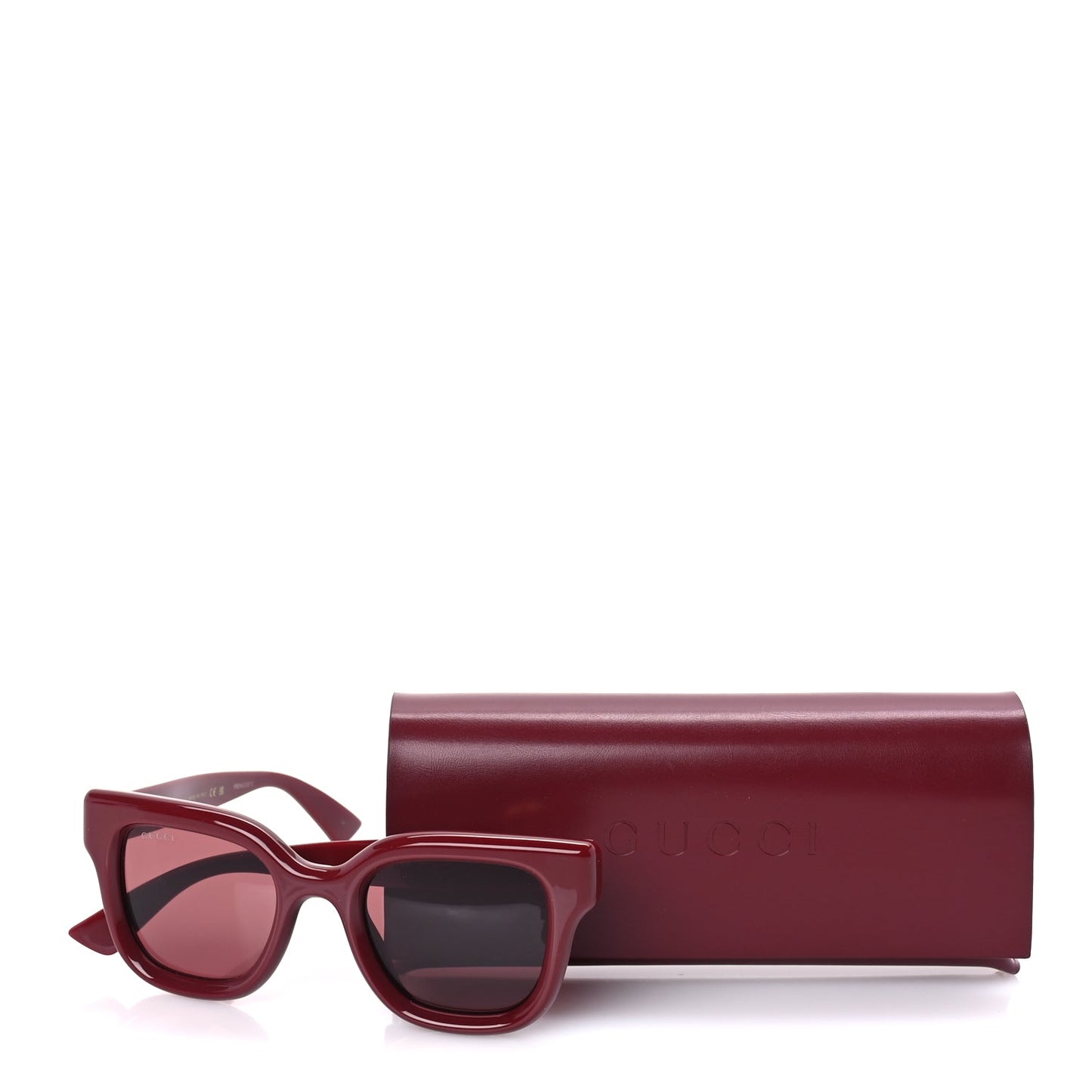 Gucci Acetate Round Sunglasses GG1828S  Burgundy