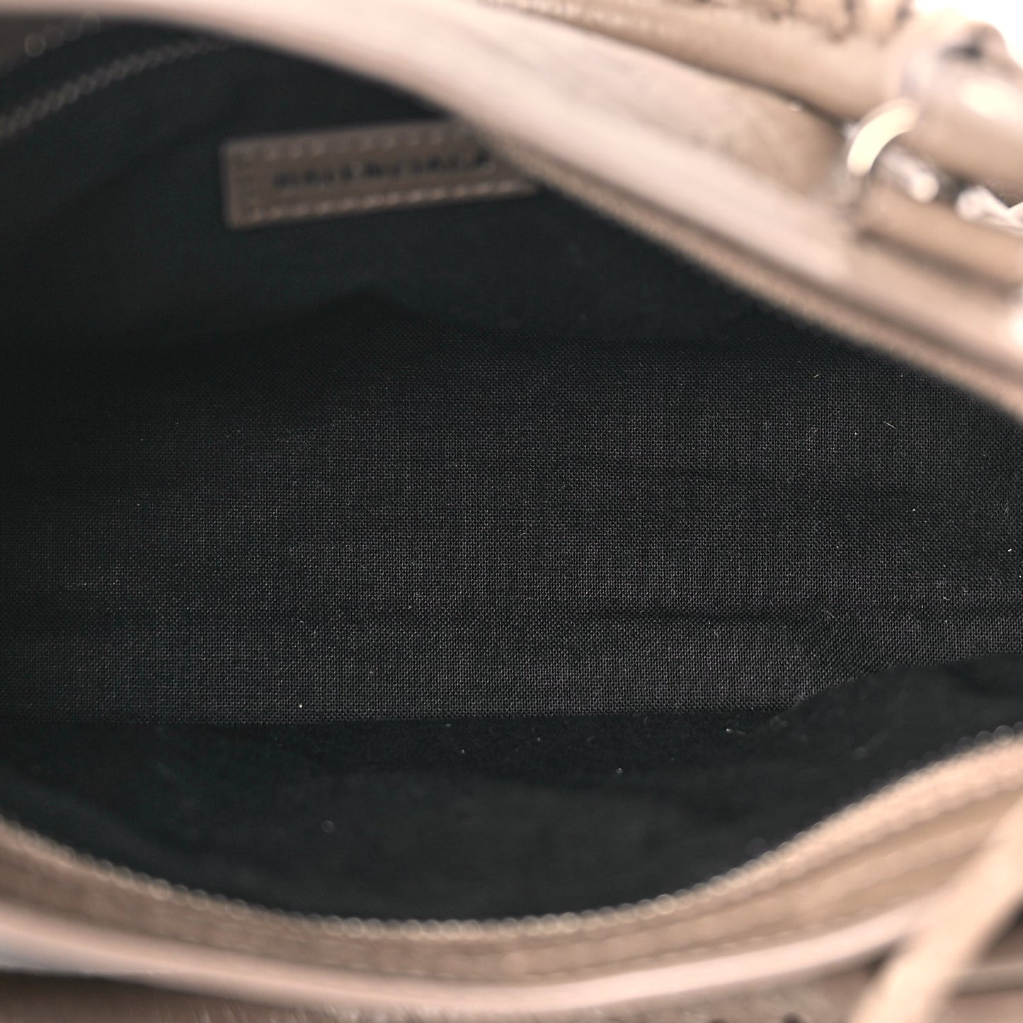 Balenciaga Agneau Classic Silver Hardware Mini City Dark Mink Grey