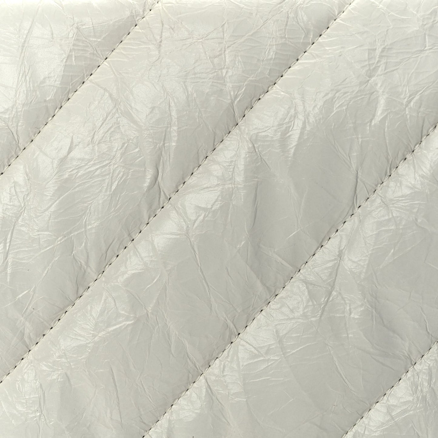 Balenciaga Crushed Calfskin Quilted Medium Crush Chain Bag Optic White