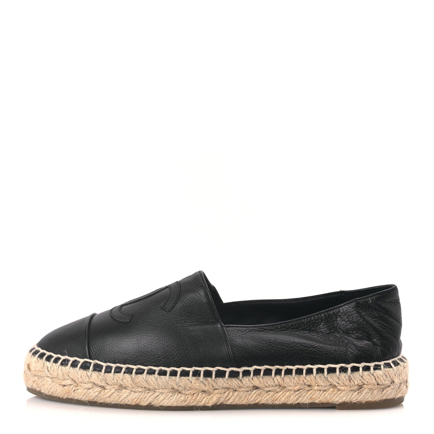 Chanel Calfskin CC Espadrilles Black