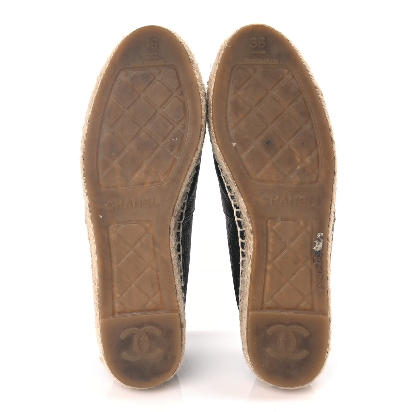 Chanel Calfskin CC Espadrilles Black