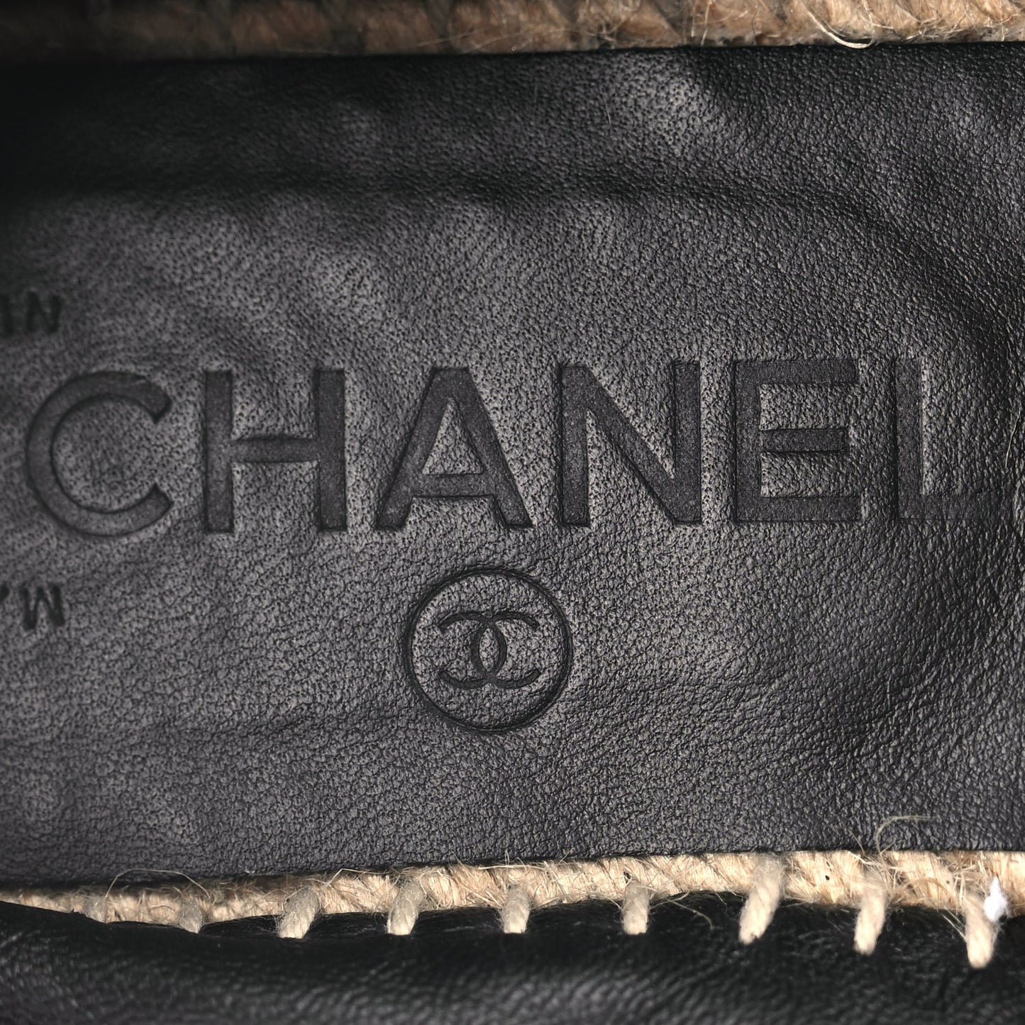 Chanel Calfskin CC Espadrilles Black