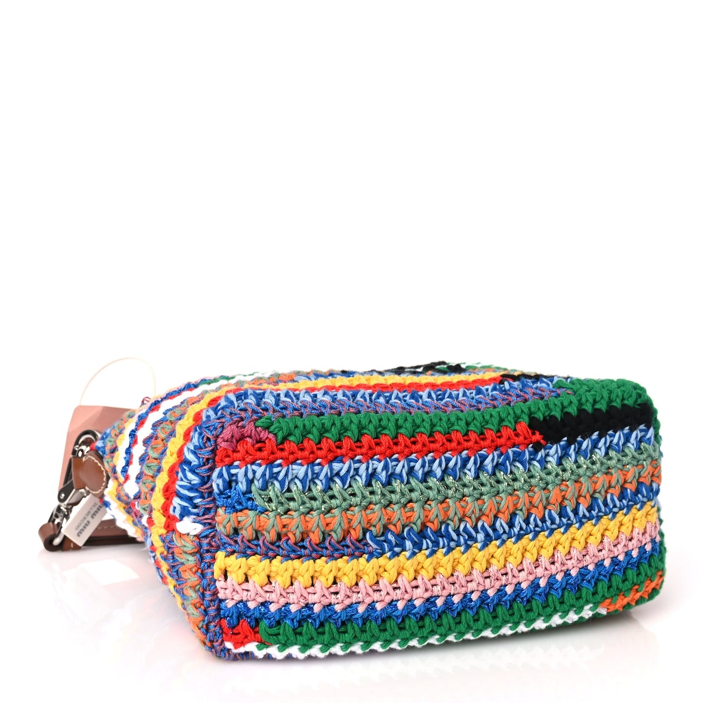 Miu Miu Fabric Crochet Pouch Multicolor
