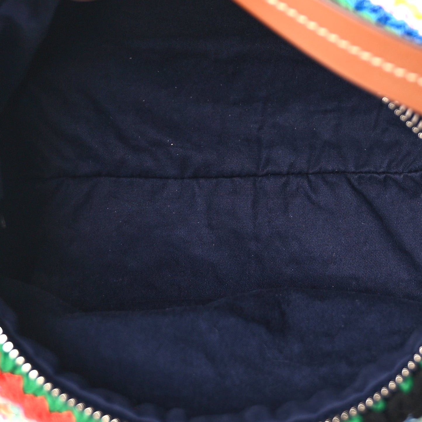 Miu Miu Fabric Crochet Pouch Multicolor