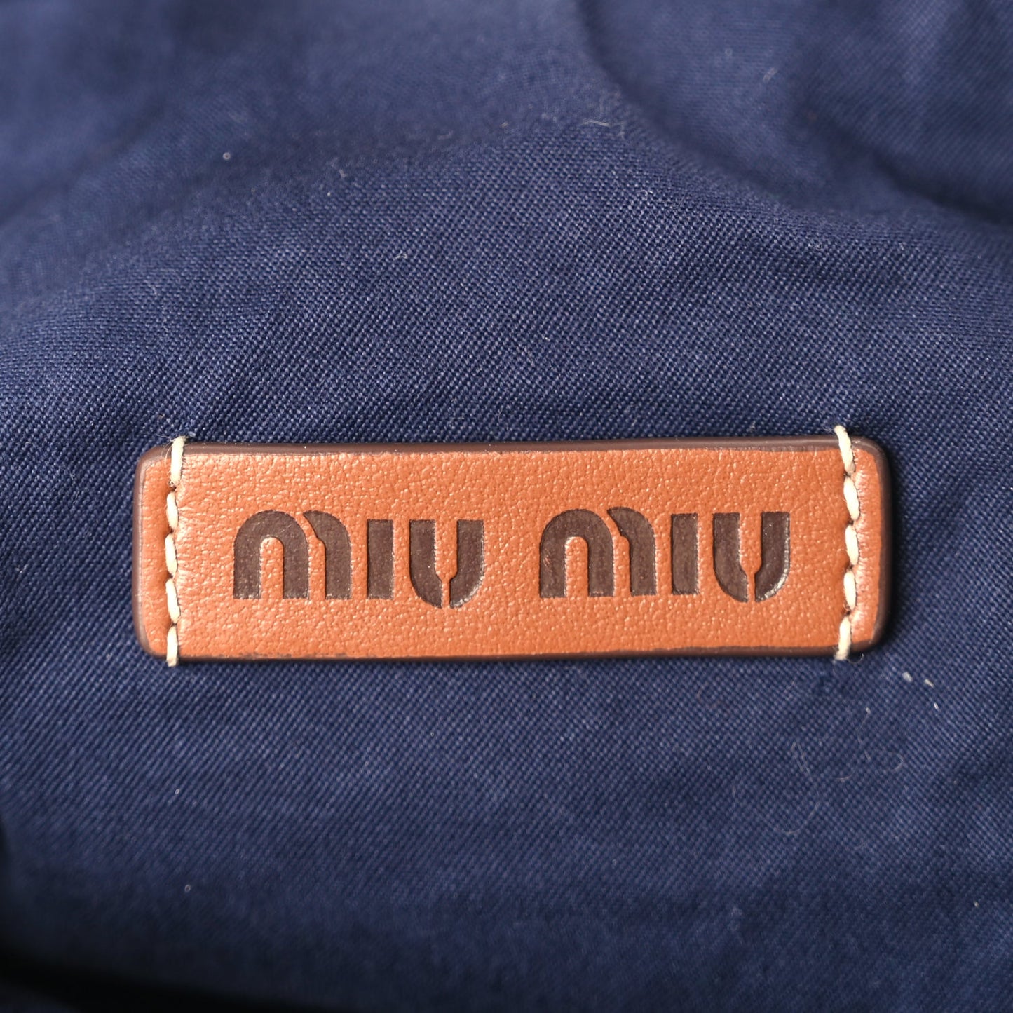 Miu Miu Fabric Crochet Pouch Multicolor