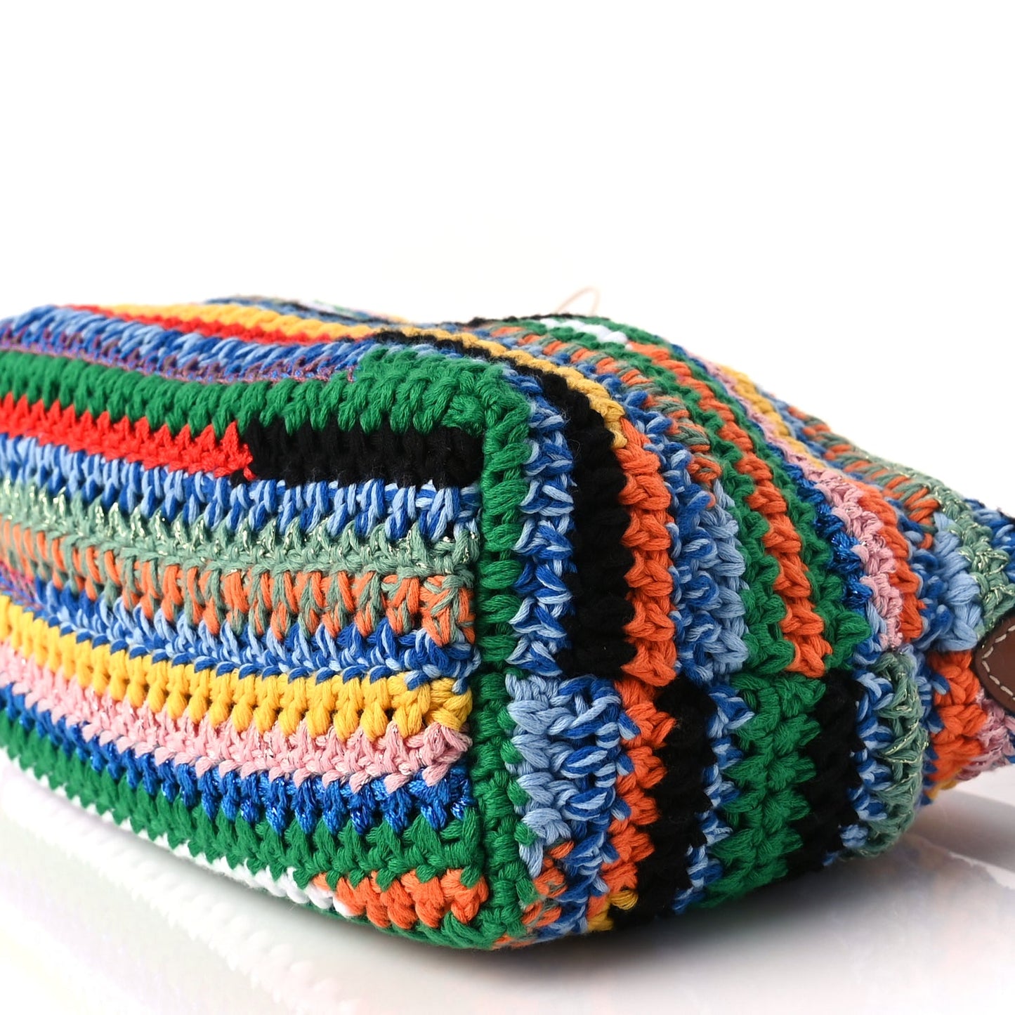 Miu Miu Fabric Crochet Pouch Multicolor