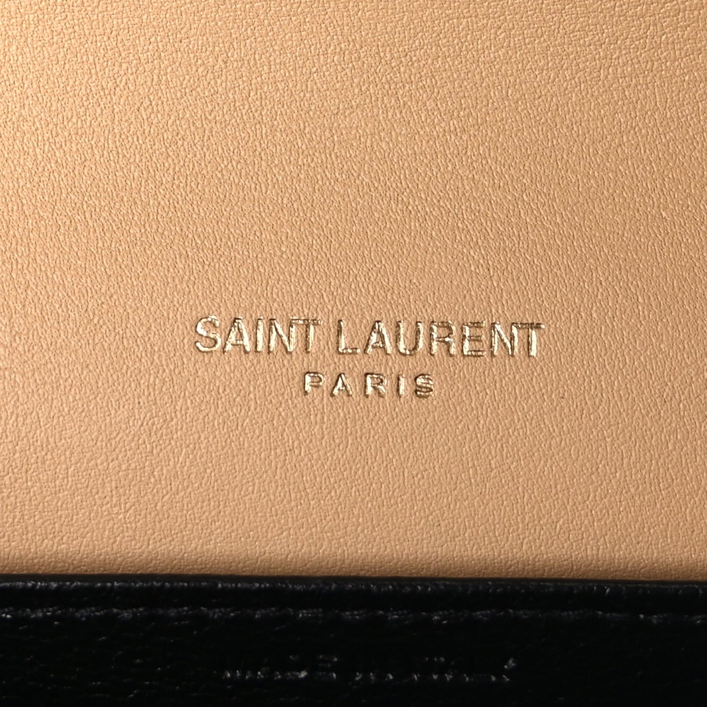 Saint Laurent Micro Raffia Monogram Uptown Chain Wallet Natural Hay Blush