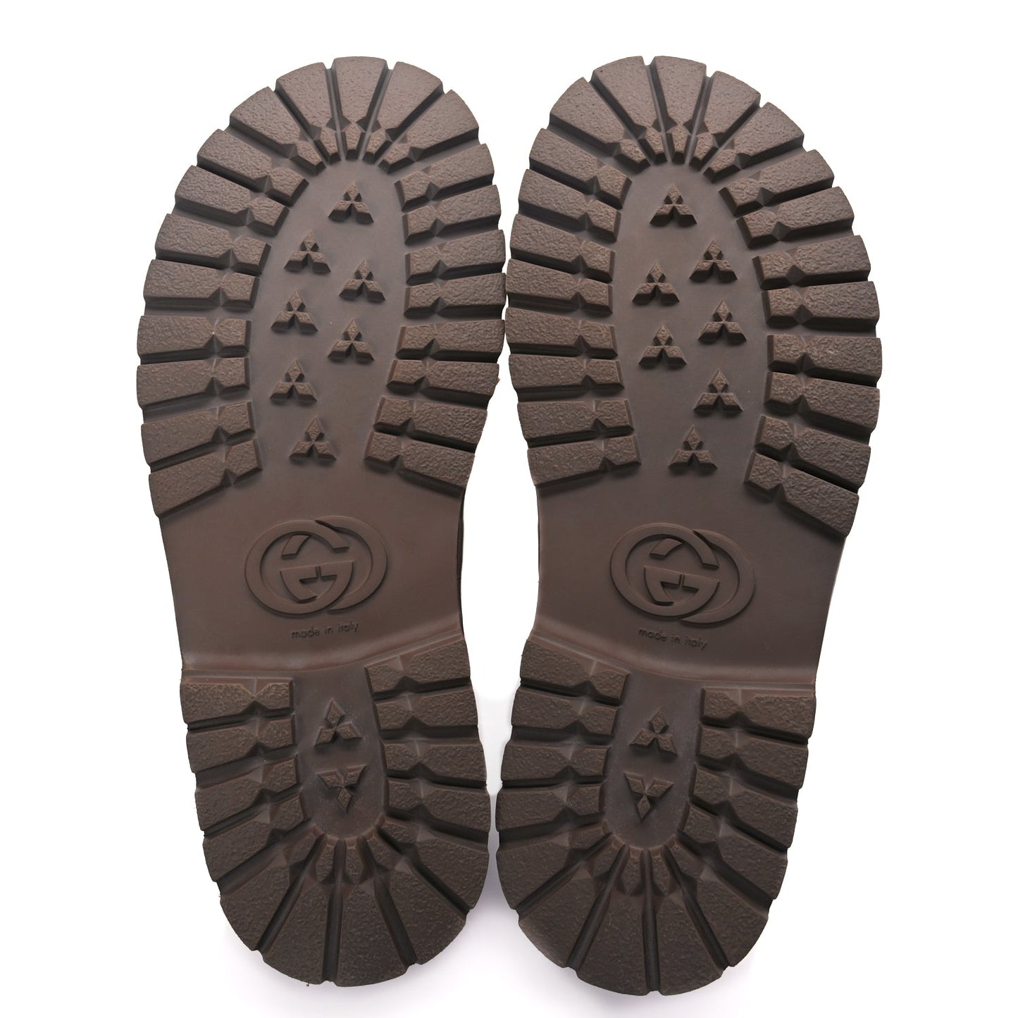 Gucci GG Supreme Monogram Granada Kid Mens Horsebit Lug Sole Mules 9.5 Beige Ebony New Acero