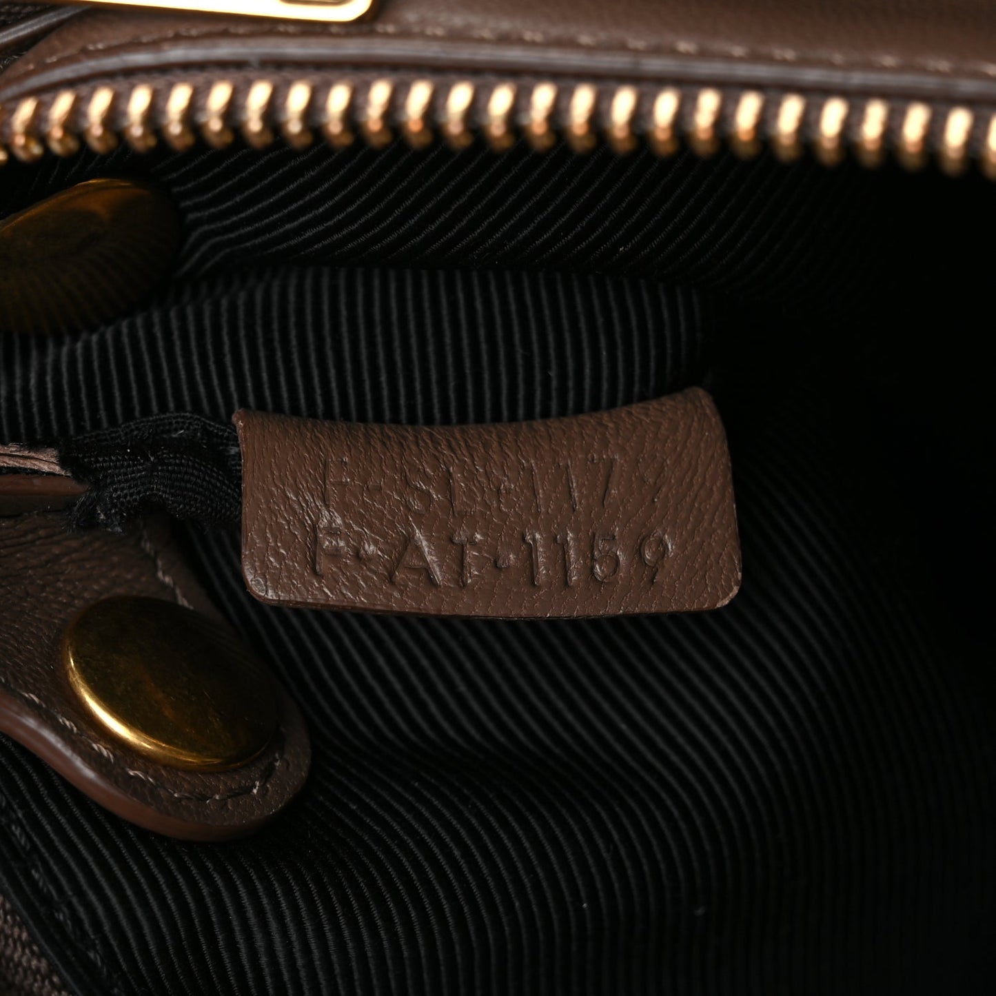 Celine Lambskin Large Trio Crossbody Bag Brown