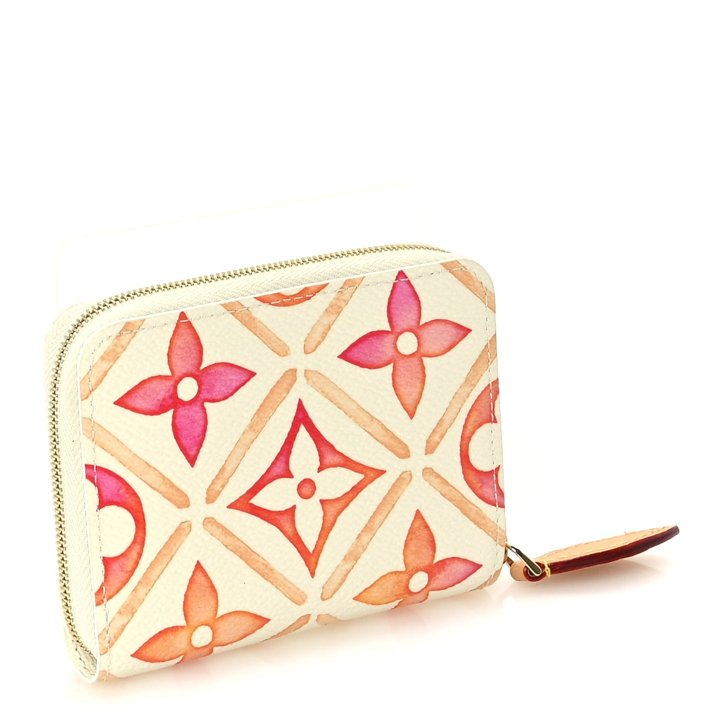 Louis Vuitton Monogram LV By The Pool Zippy Coin Purse Coral