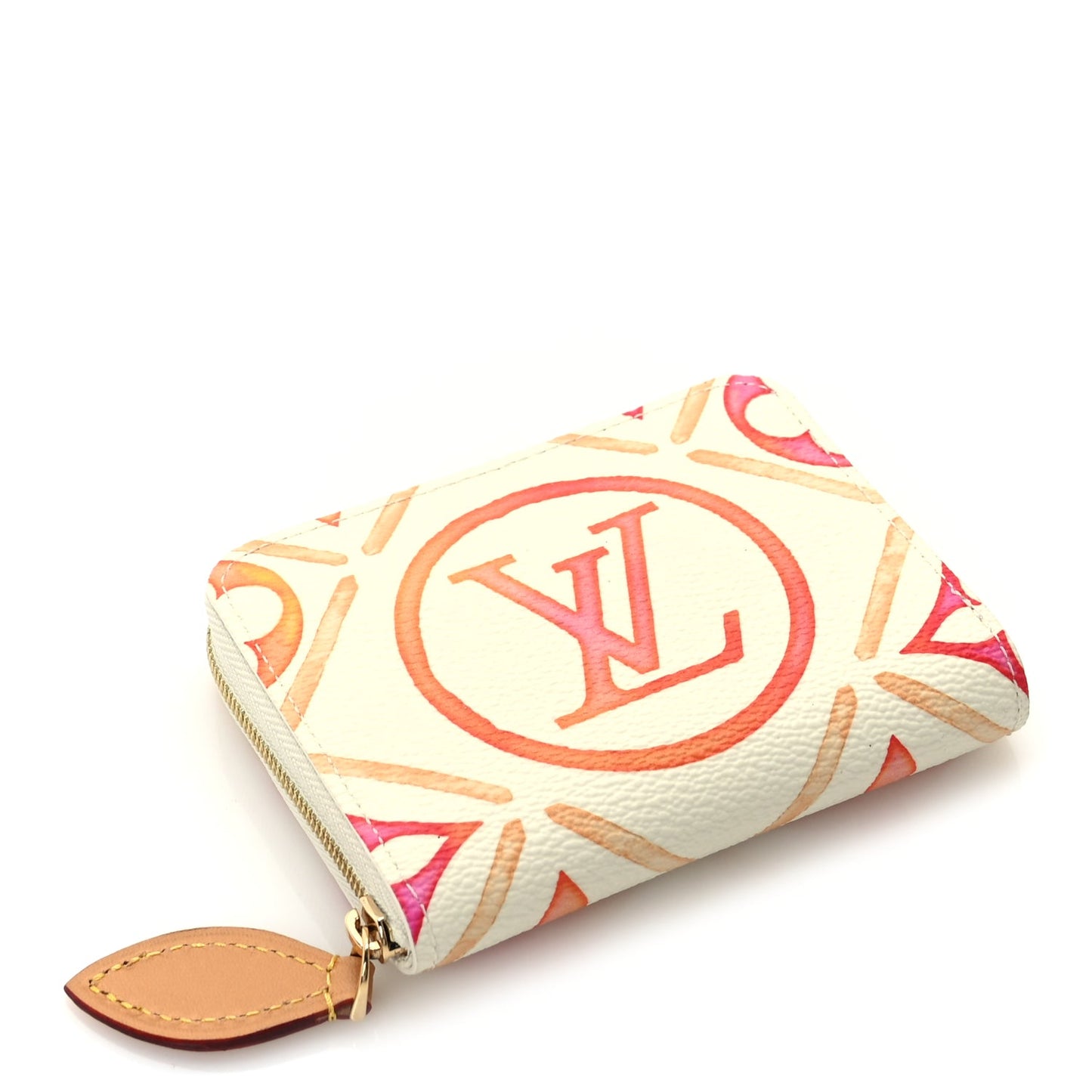 Louis Vuitton Monogram LV By The Pool Zippy Coin Purse Coral