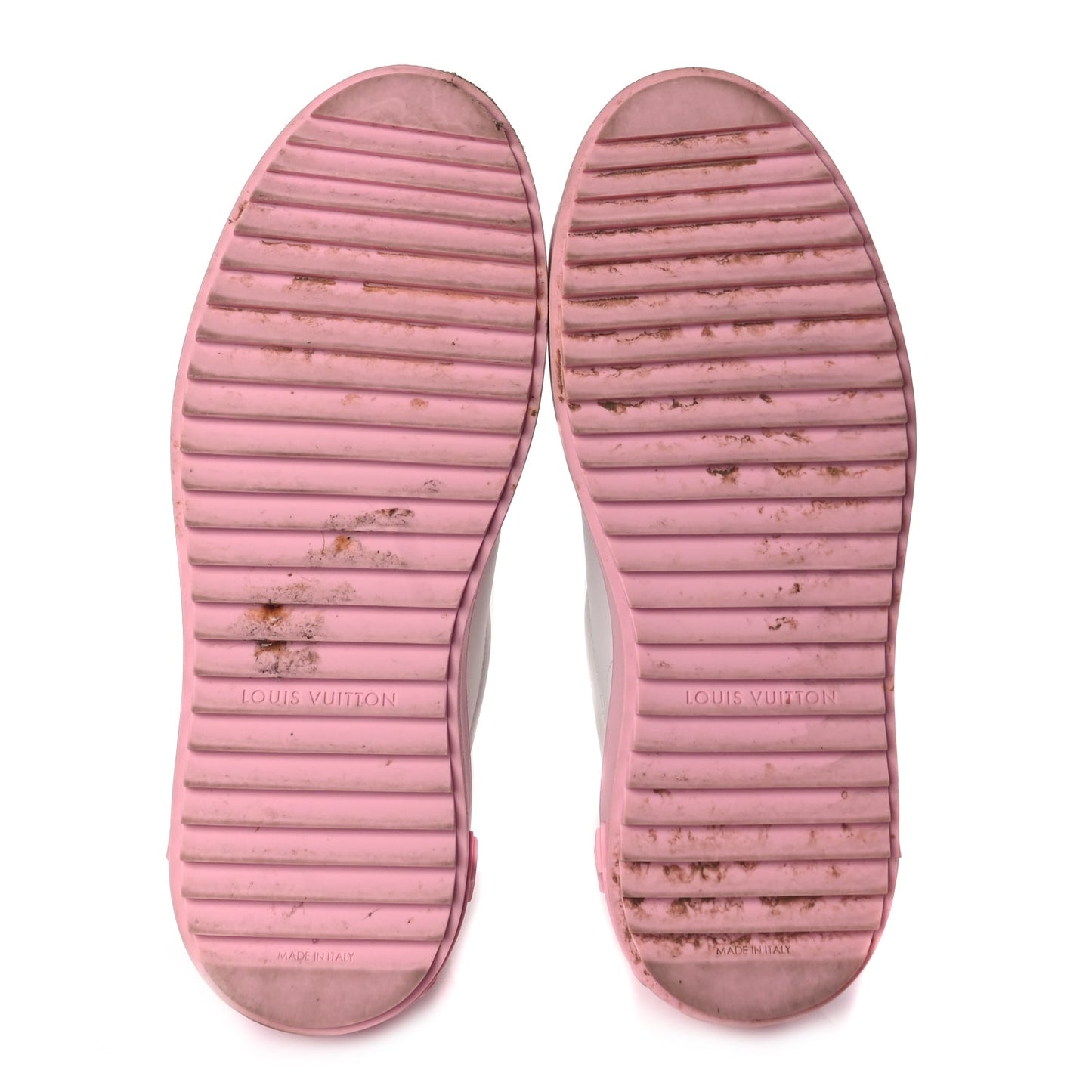 Louis Vuitton Monogram Time Out Sneakers 36 White Pink