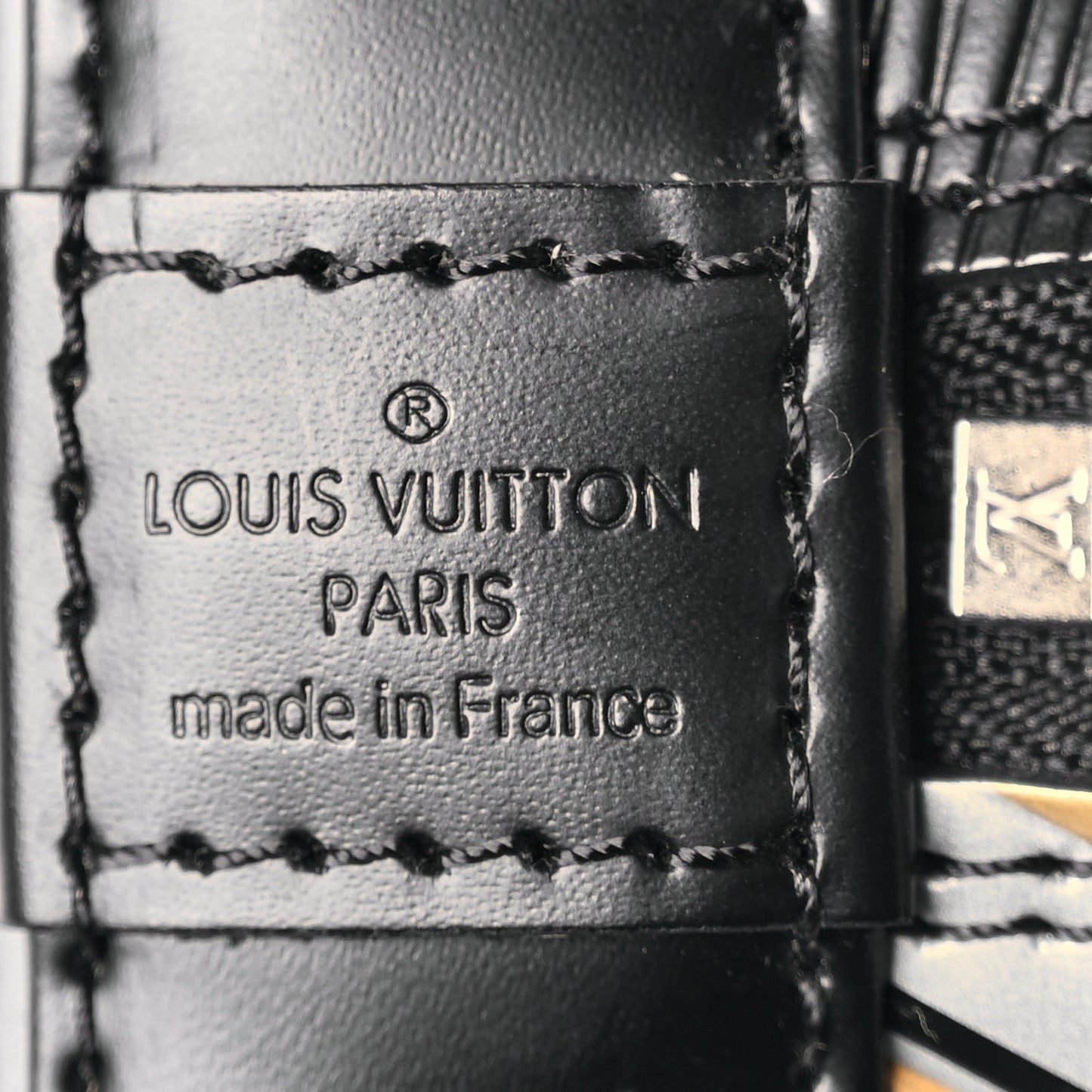 Louis Vuitton Epi Chain Flower Alma BB Black